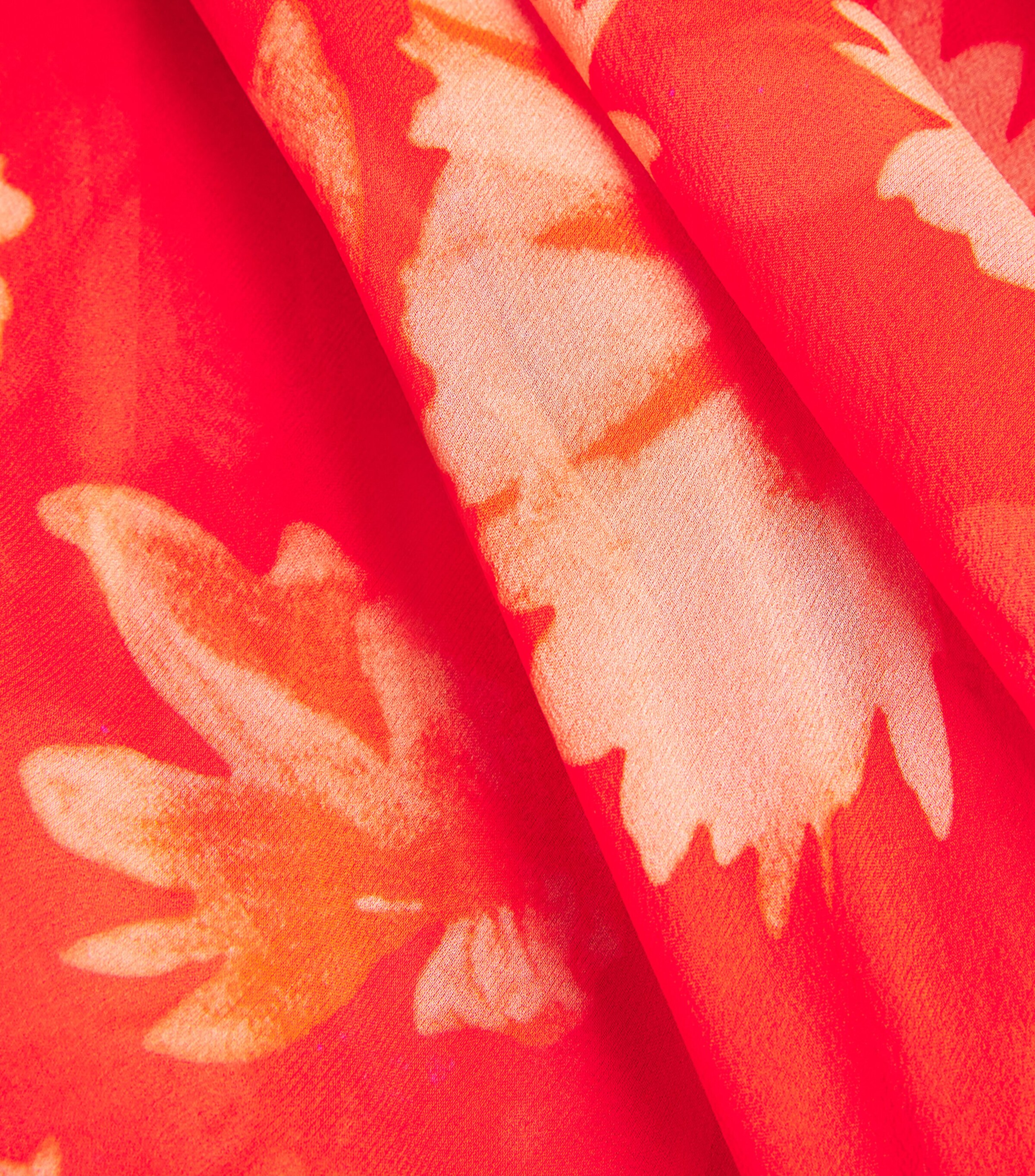 open lace back dress Erdem Fall 2011 Runway Pink Orange Silk Marbled Long Sleeve Wiggle Dre  I  MISS YOU VINTAGE