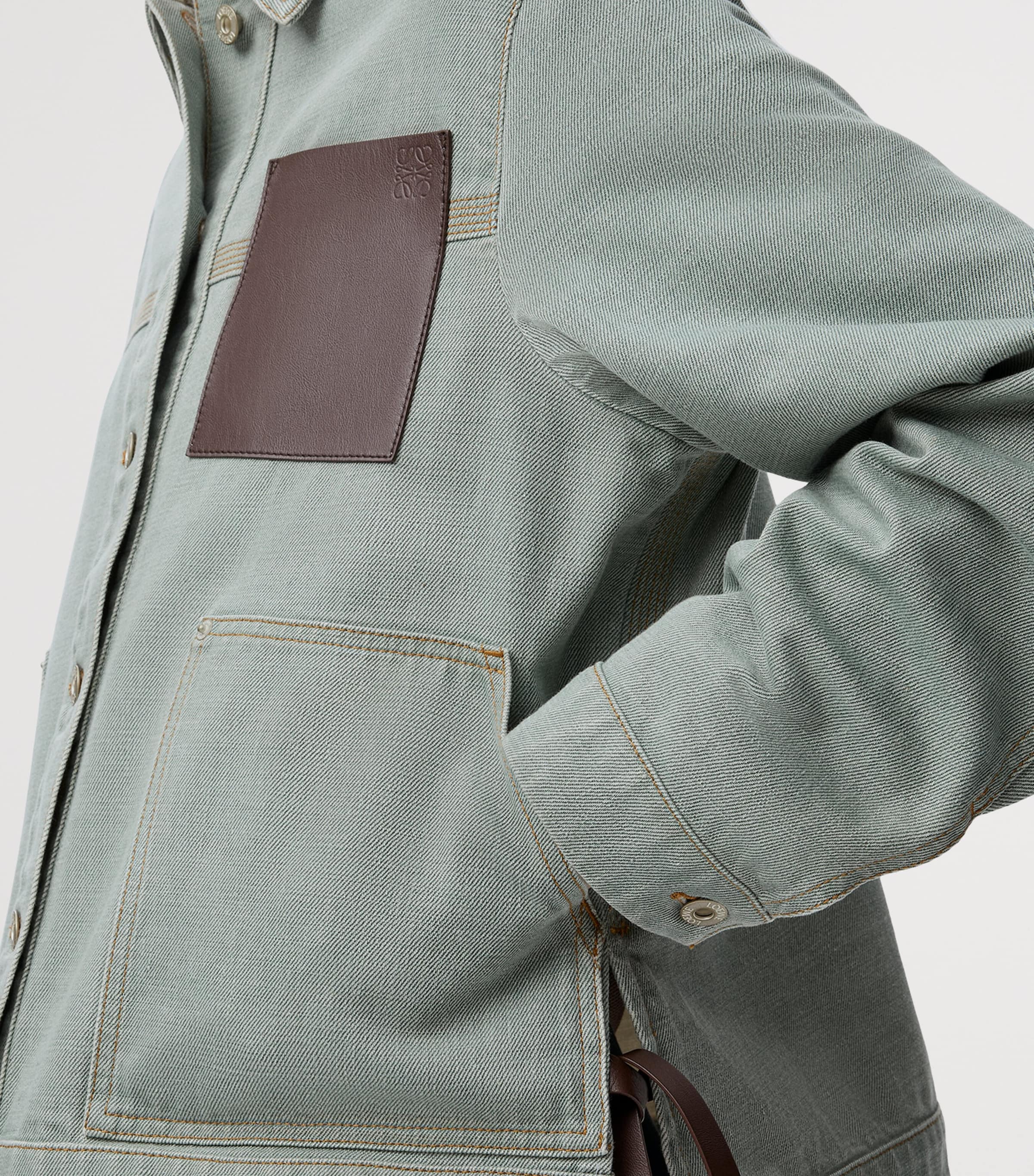 Cotton Workwear Jacket KHAKI GREEN Image 5