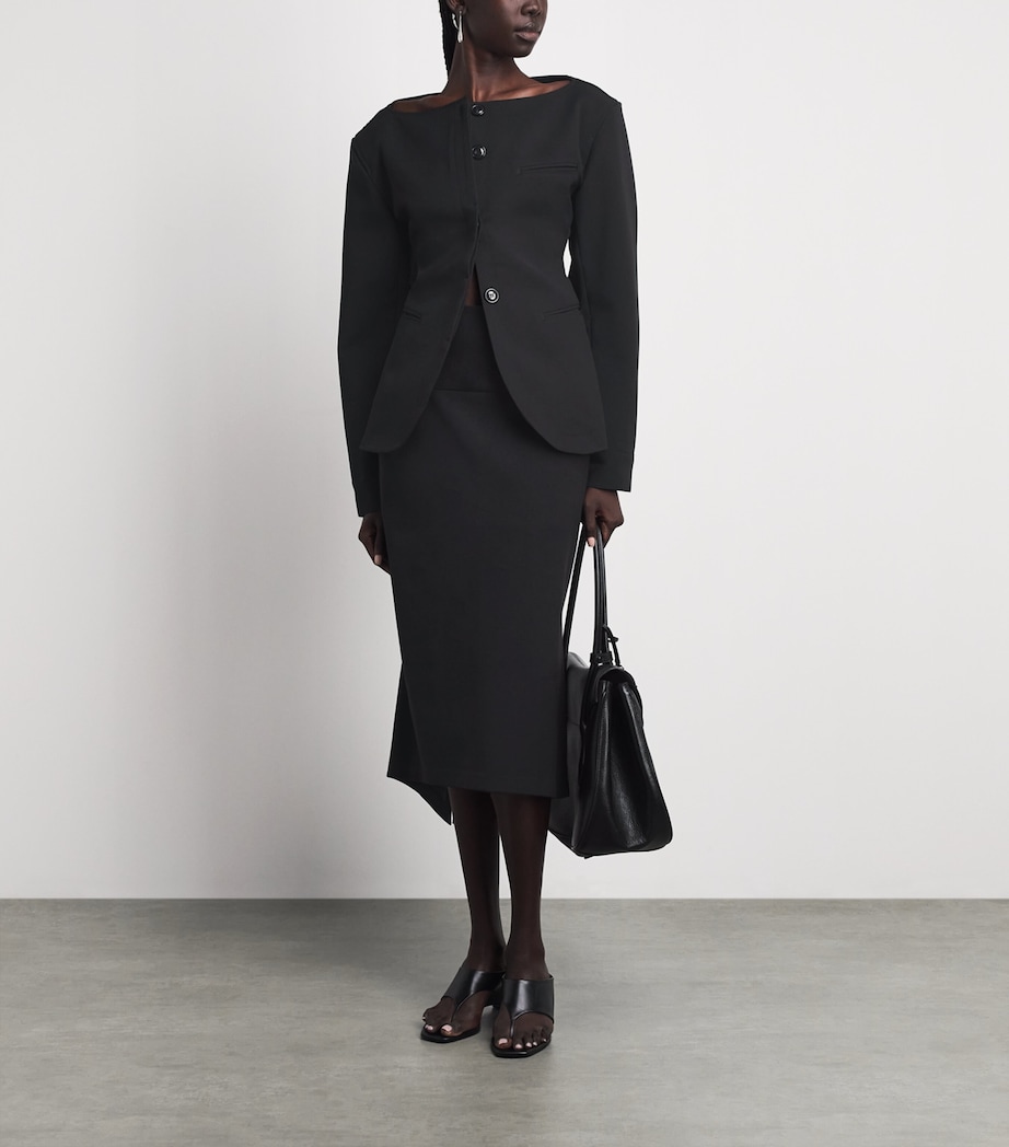 Source Unknown Womens Cinched Matteo Blazer Black Image 2