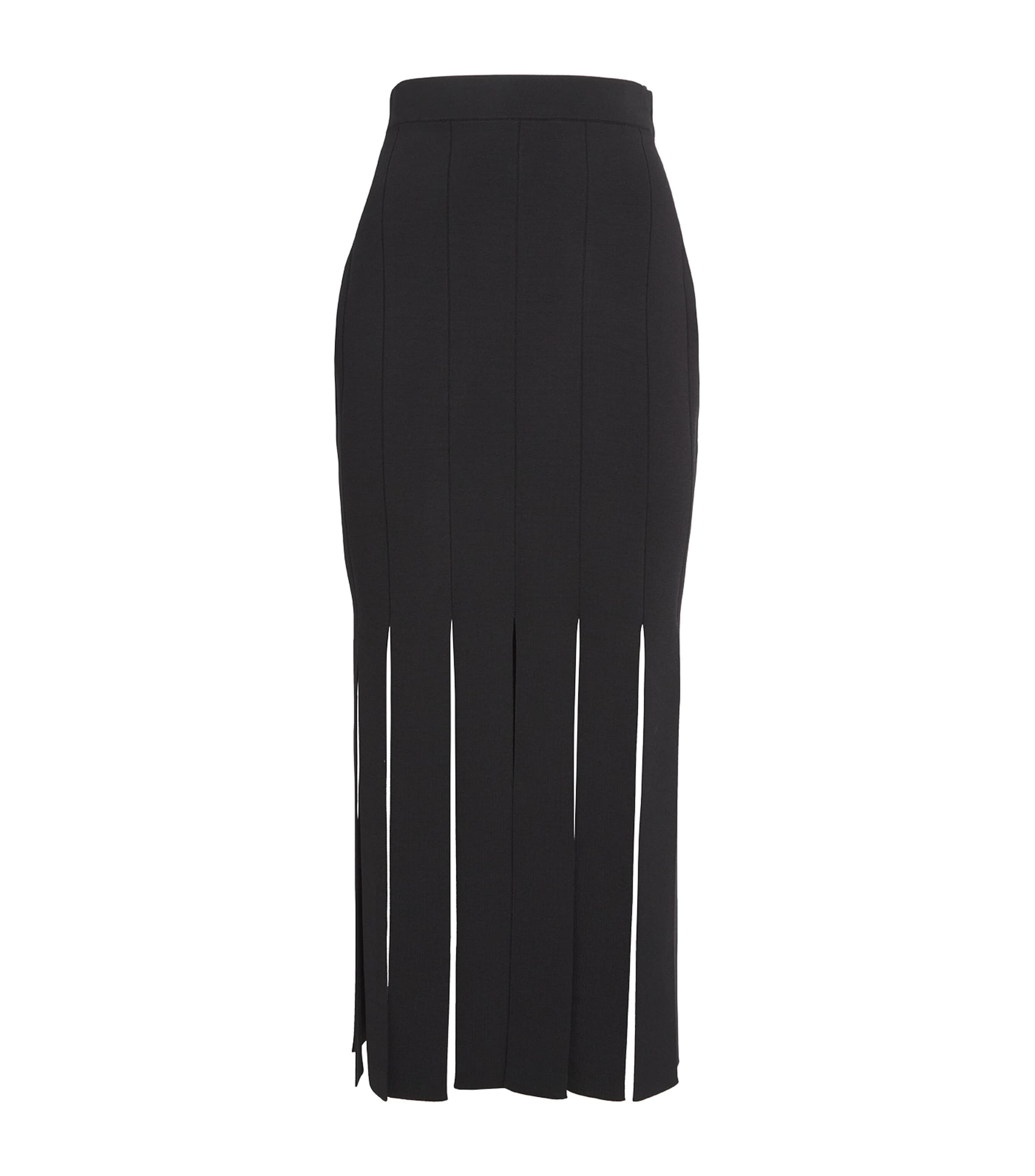 Milano-Knit Lagny Compact Midi Skirt BLACK Image 1