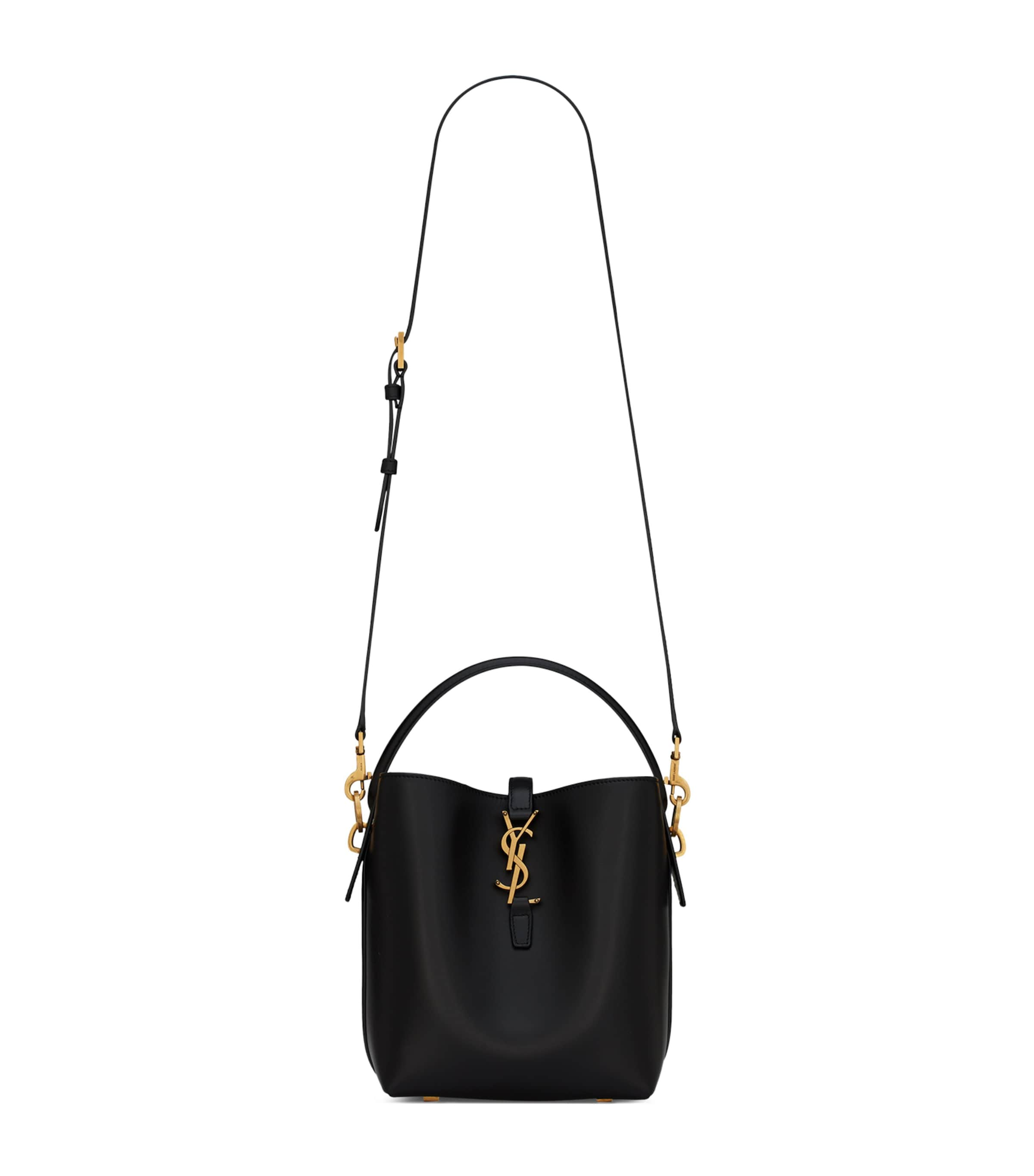 Saint Laurent Small Le 37 Bucket Bag In Black