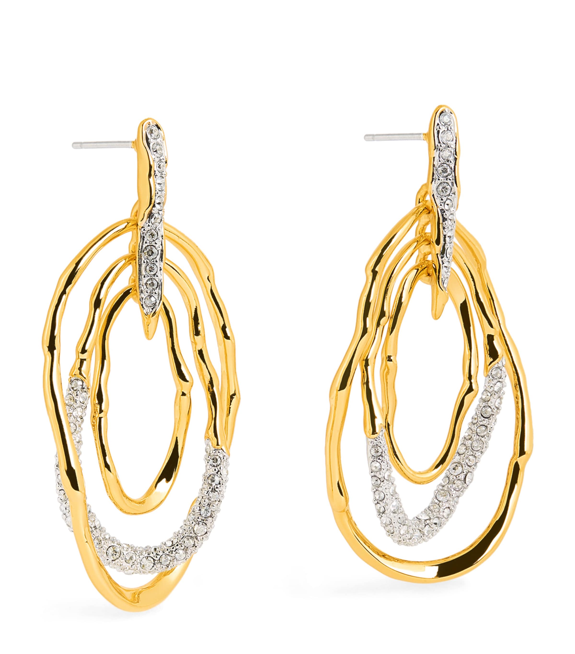 Alexis Bittar Gold-plated Solanales Mobile Earrings In Gold