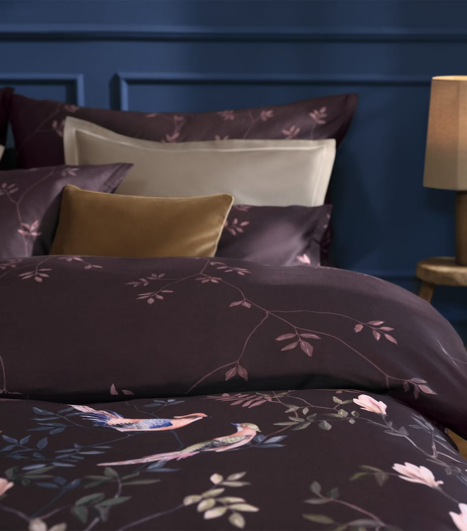 Schlossberg Gaia Oxford Pillowcase (50cm x 90cm) Aubergine Image 3
