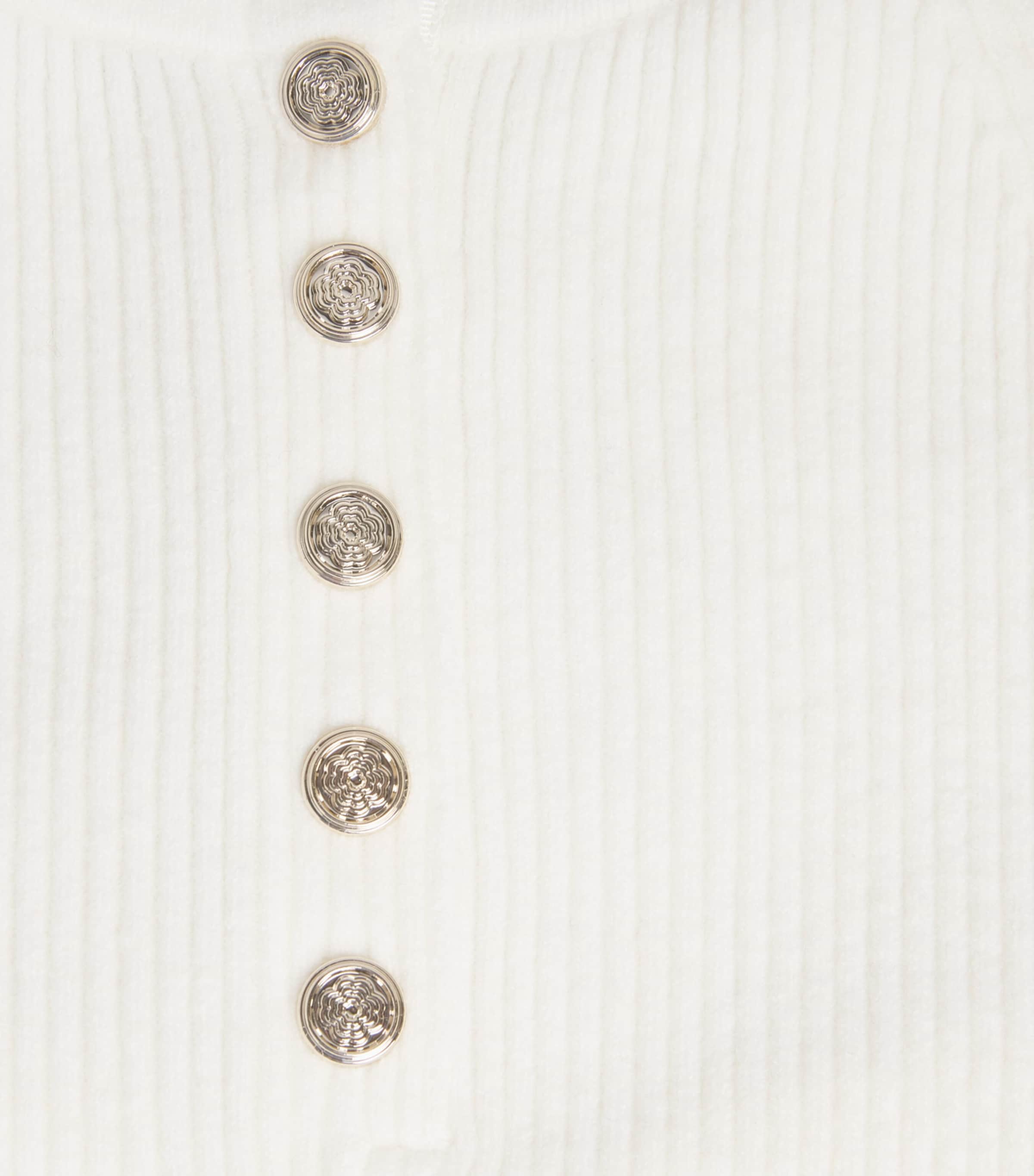 Ribbed Long-Sleeve Top ECRU Image 5