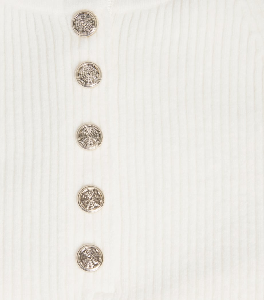 Ribbed Long-Sleeve Top ECRU Image 5