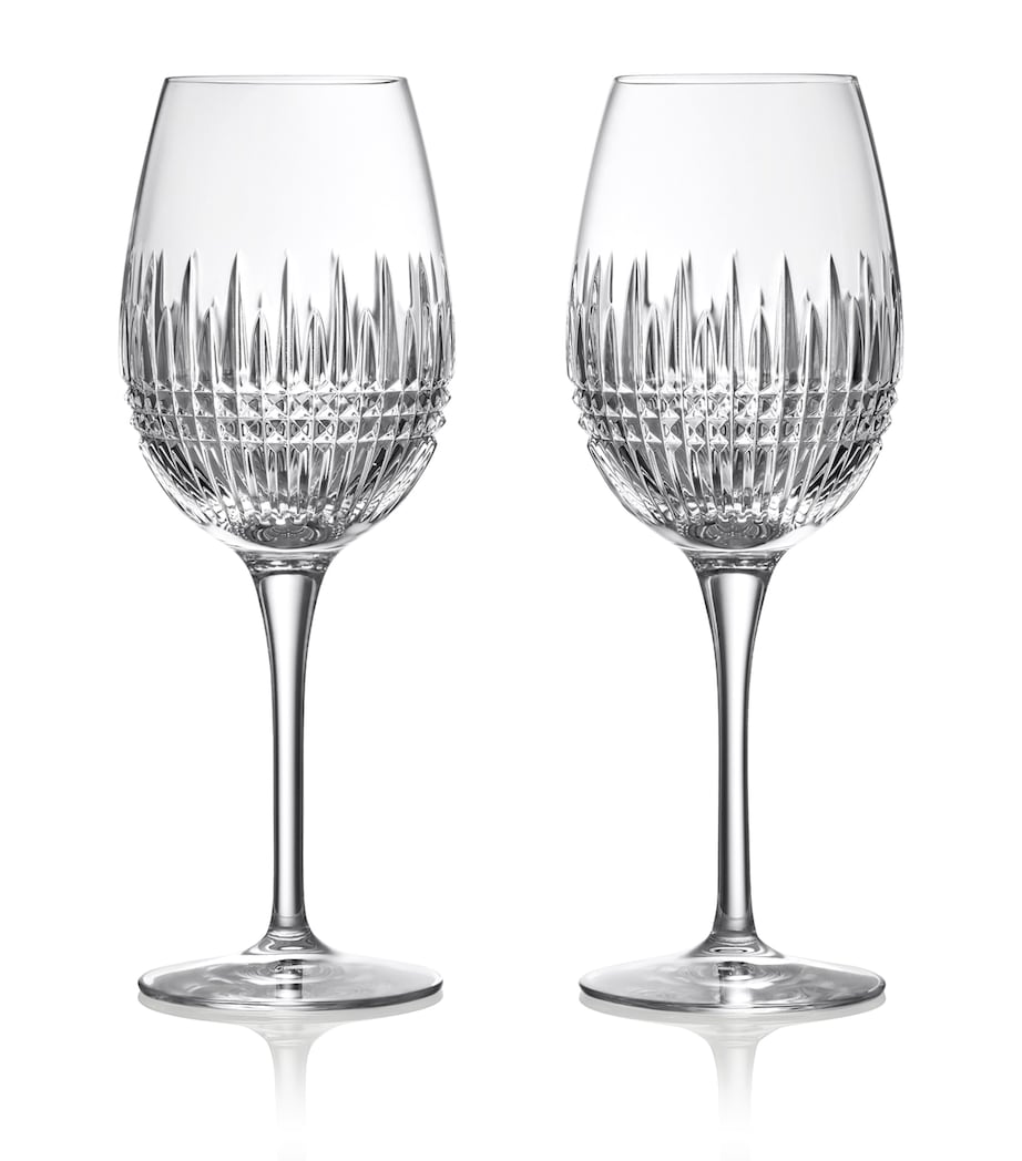Set of 2 Lismore Diamond Essence Goblet Glasses (660ml) CLEAR Image 1