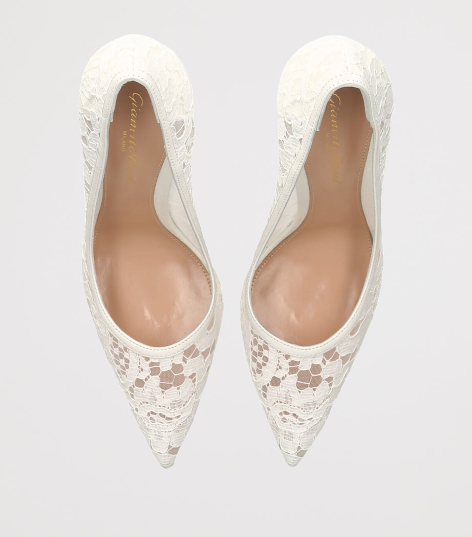 Lace Claudia Pumps 105 WHITE Image 4