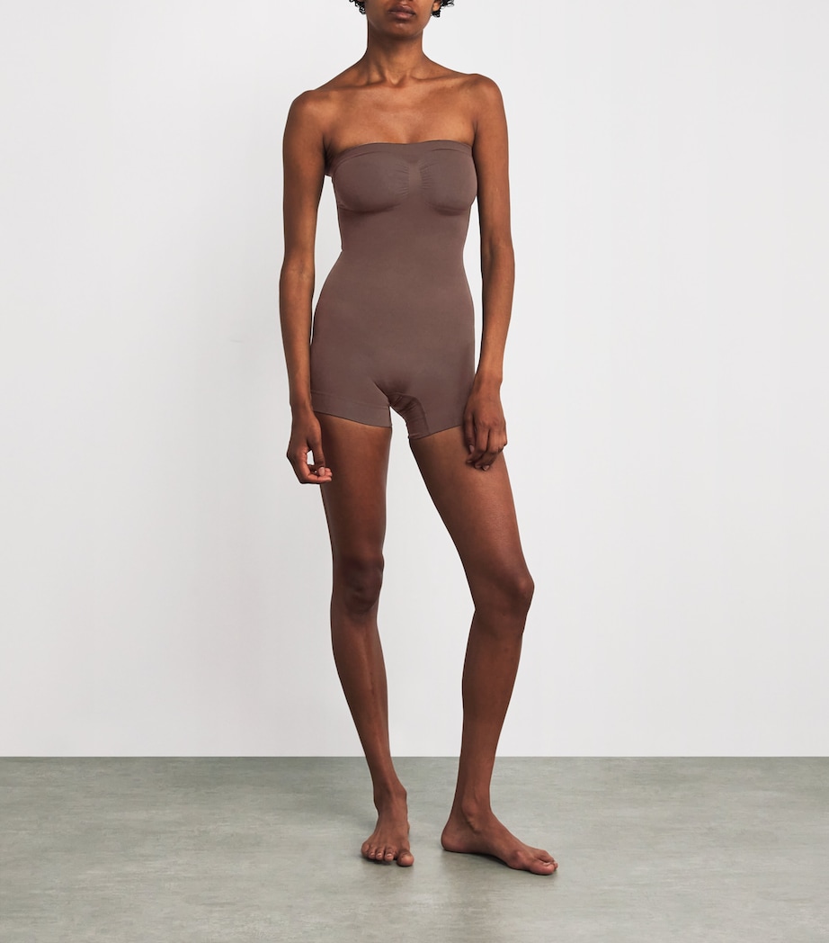 Seamless Sculpt Strapless Shorts Bodysuit COCOA Image 2