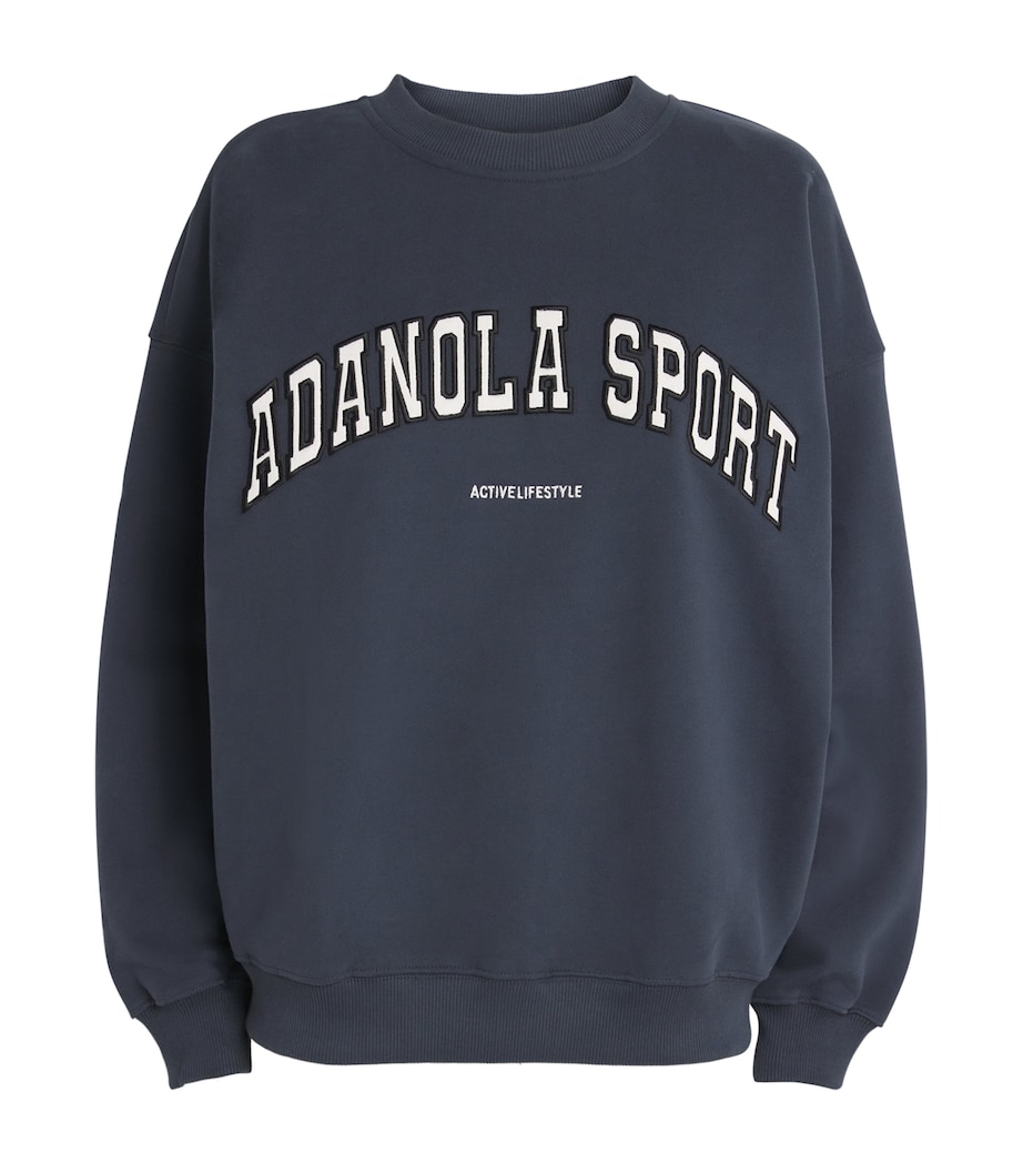 Organic Cotton Logo Sweatshirt MIDNIGHT BLUE Image 1