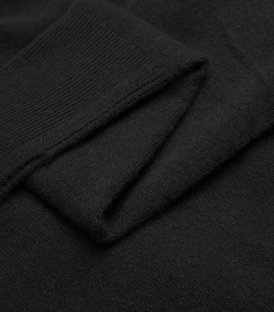 Cashmere V-Neck Sweater BLACK Image 5