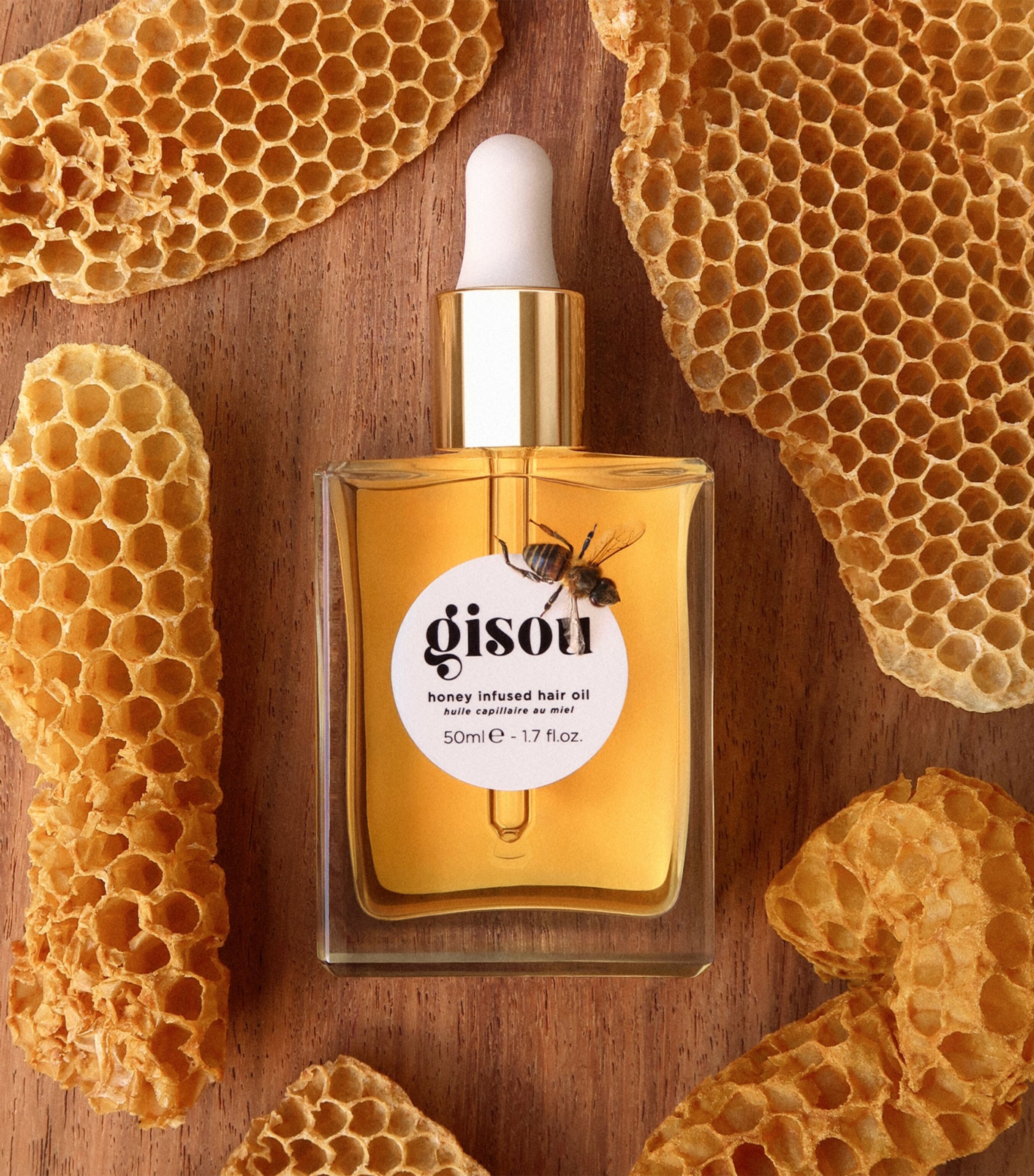 Gisou Honey Infused Hair Oil (20ml) | Harrods UK