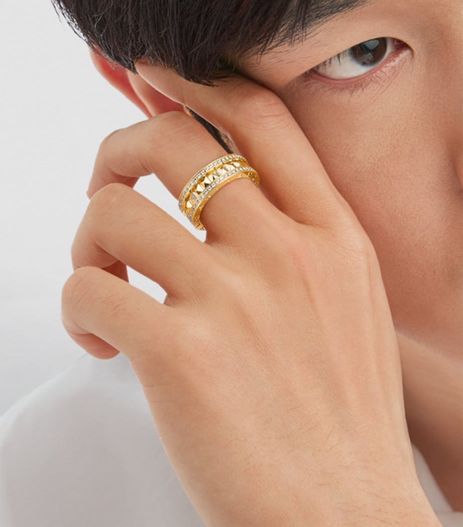 Yellow Gold and Diamond B.zero1 Rock One-Band Ring YELLOW GOLD Image 8