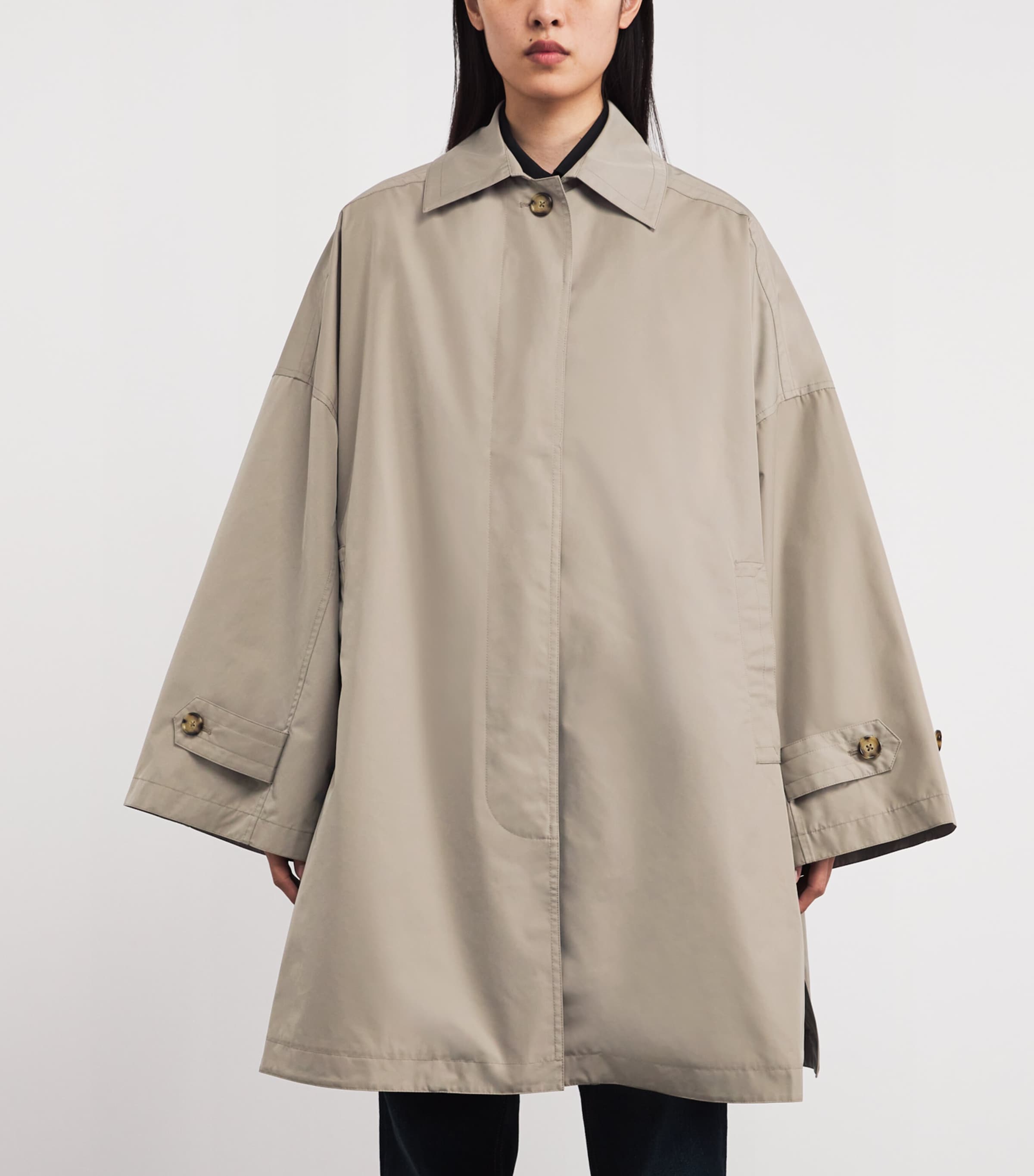 Trench Car Coat 079 TAUPE Image 3