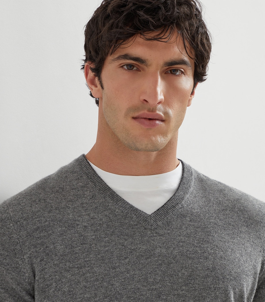 Cashmere V-Neck Sweater CG217 Image 6