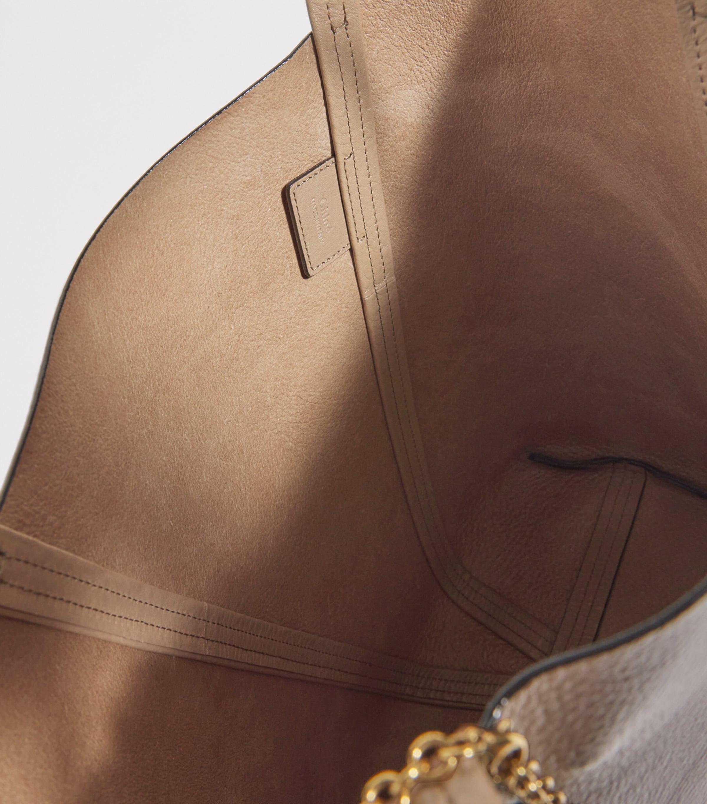 Chloé Medium Leather Spin Tote Bag Bag Woodrose Image 4