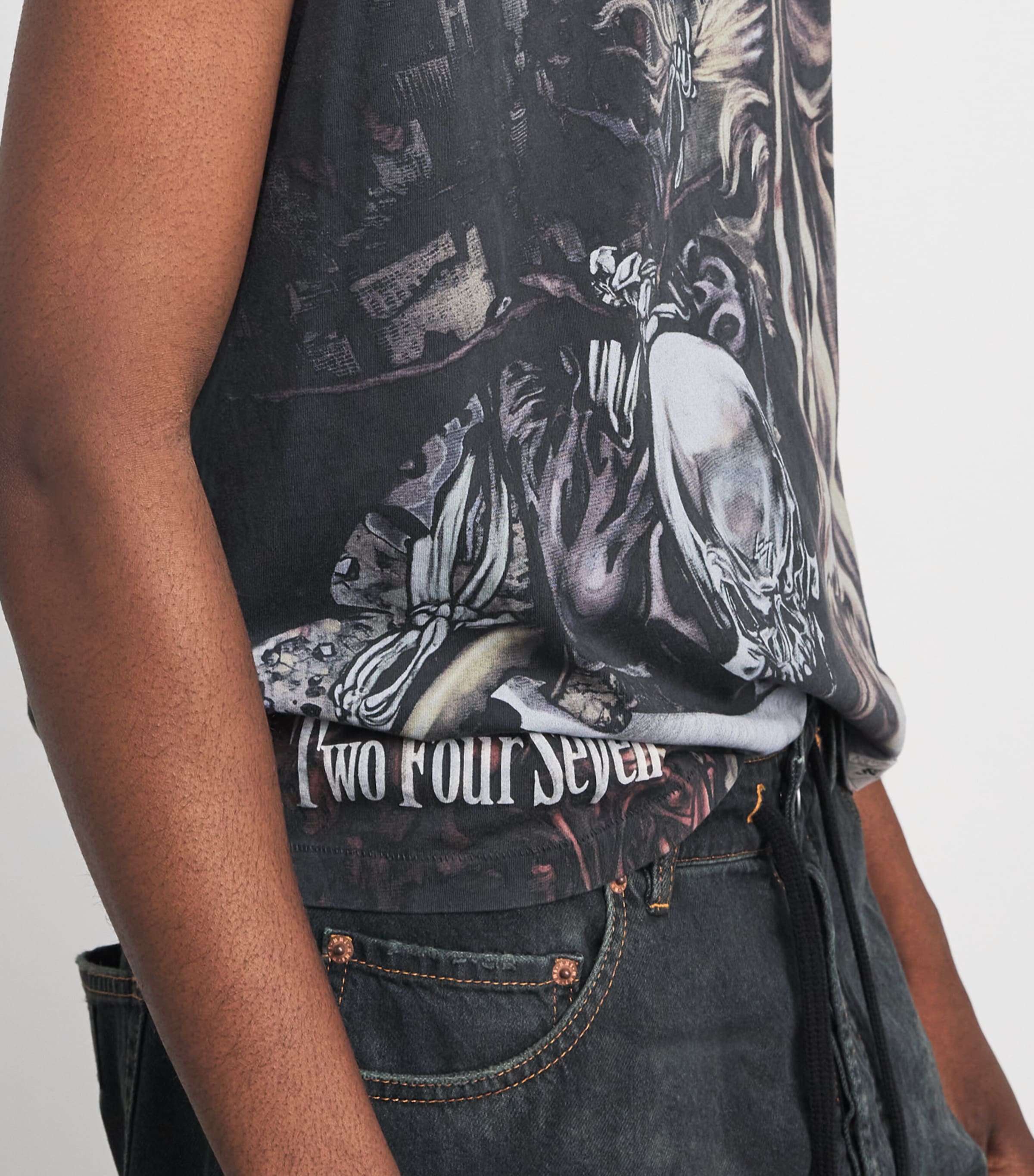 Represent 247 Grey x Avenged Sevenfold Graphic Tank Top | Harrods US