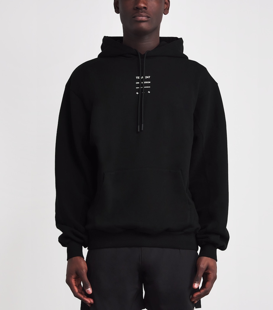 Oversized Uprising Hoodie BLACK Image 3