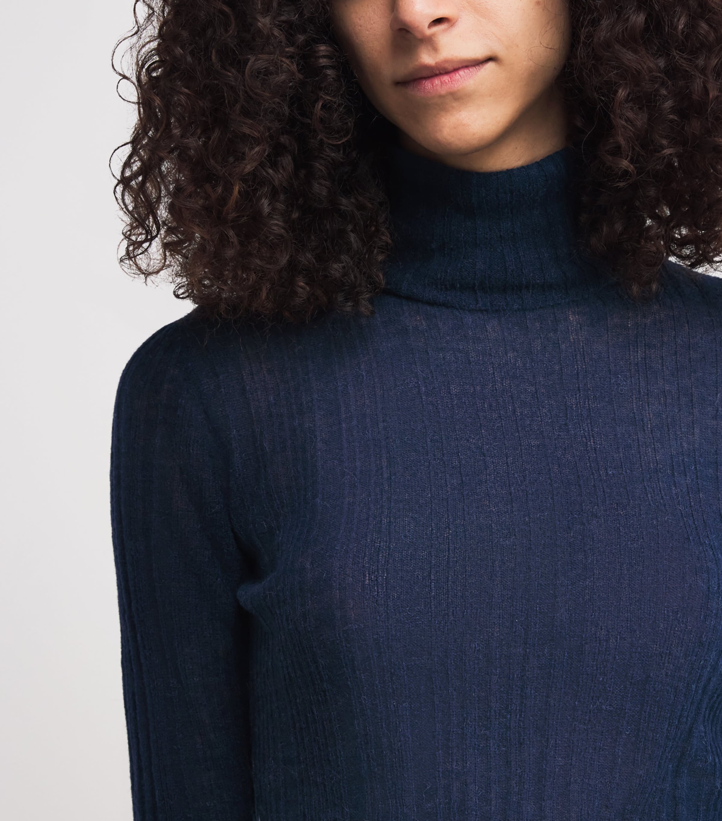 Wool-Blend Molony Rollneck Sweater INDIGO Image 6