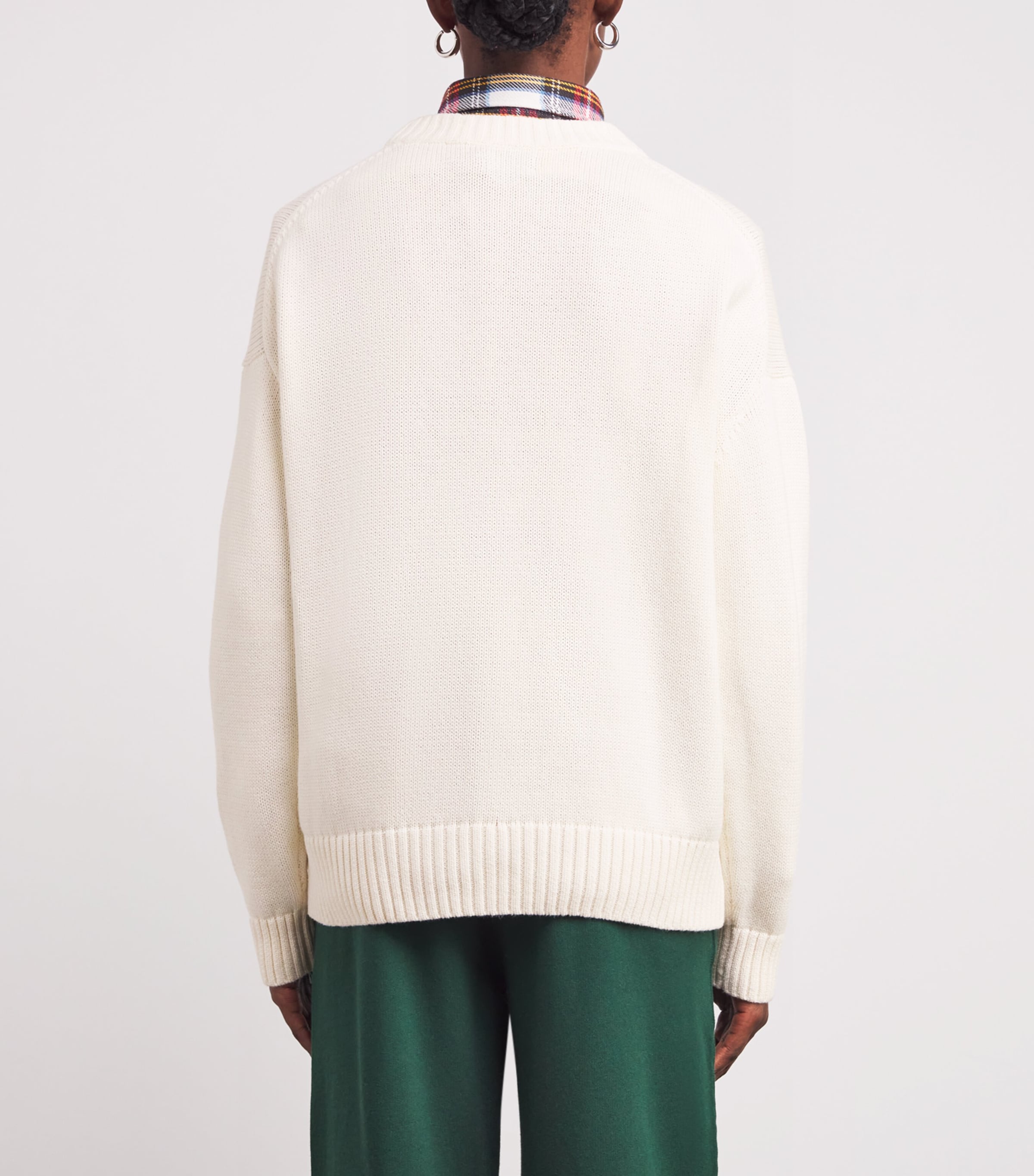 Cotton Polo Bear Sweater CLBHOUSE CREAM MULTI Image 4