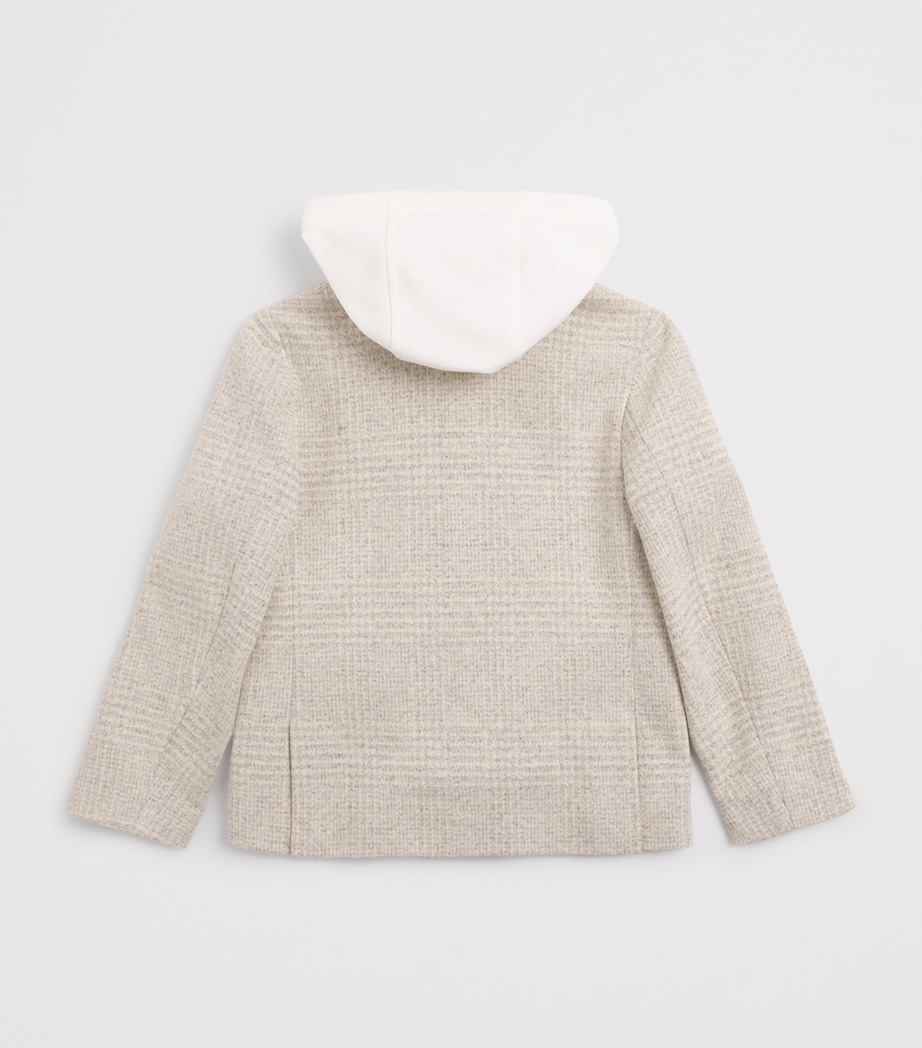 Hooded Check Suit Jacket (2-16 Years) 806BGGRIG.MED/BEIGE Image 2