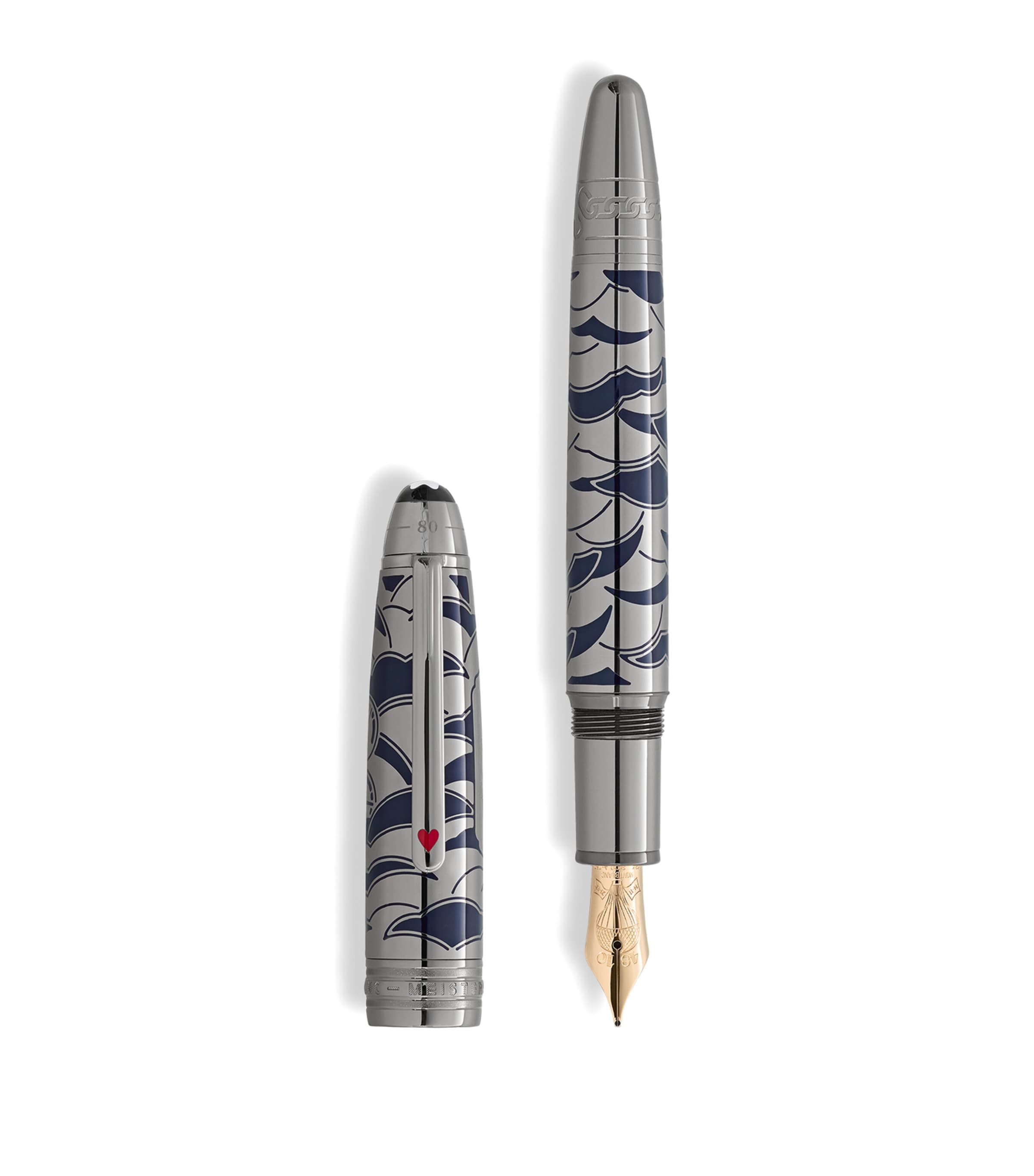 Meisterstück Around the World Solitaire LeGrand Fountain Pen GREY Image 1