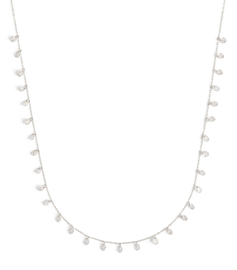 White Gold and Diamond 31-Stone Danaé Chain Necklace WHITE GOLD Image 1