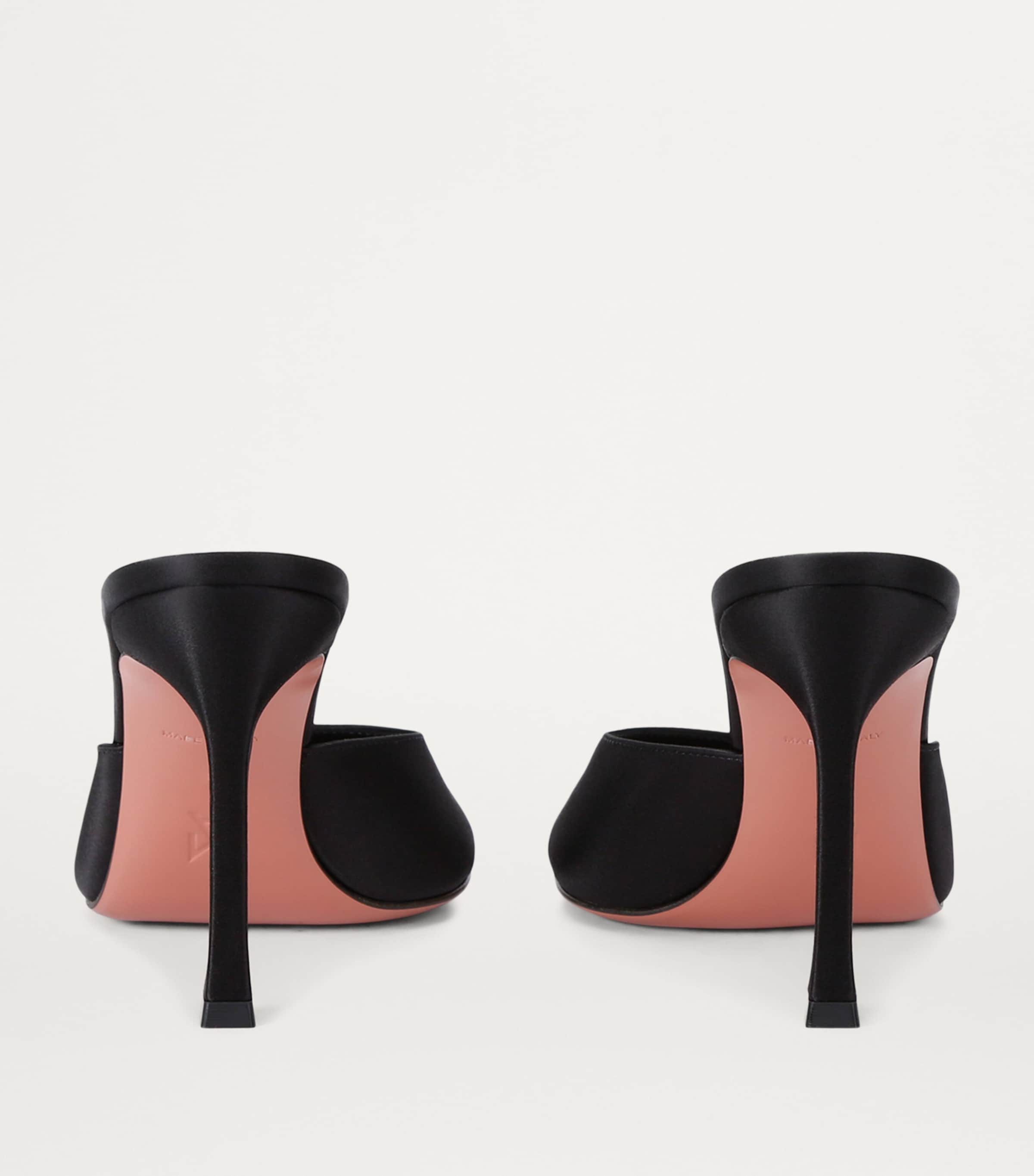 Satin Alexa Mules 95 BLACK Image 2