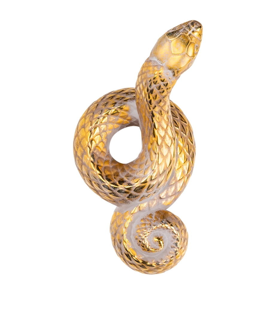 Lalique Crystal Snake Sculpture Incolore Image 2