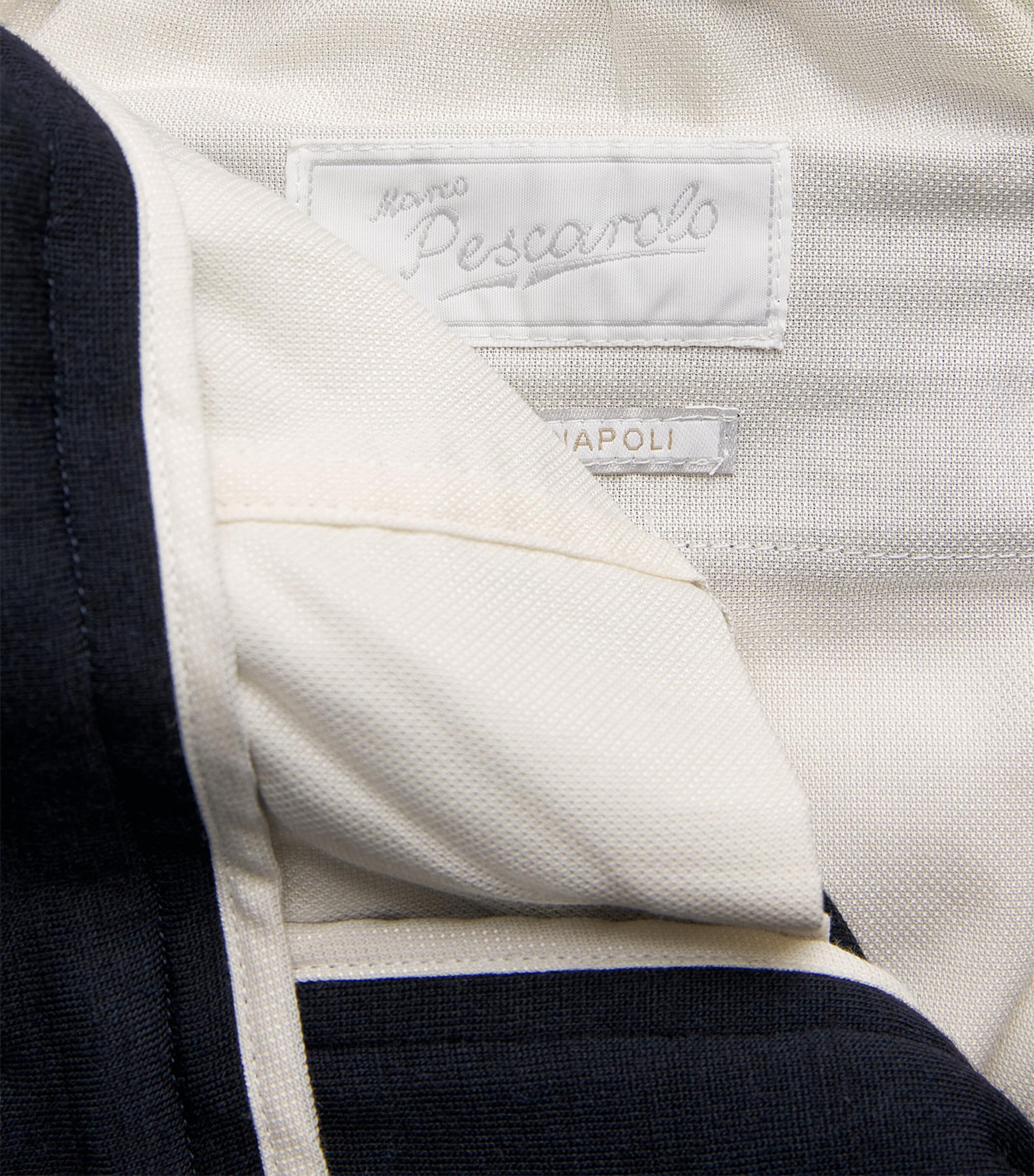 Virgin Wool-Blend Drawstring Trousers 07 - NAVY Image 5