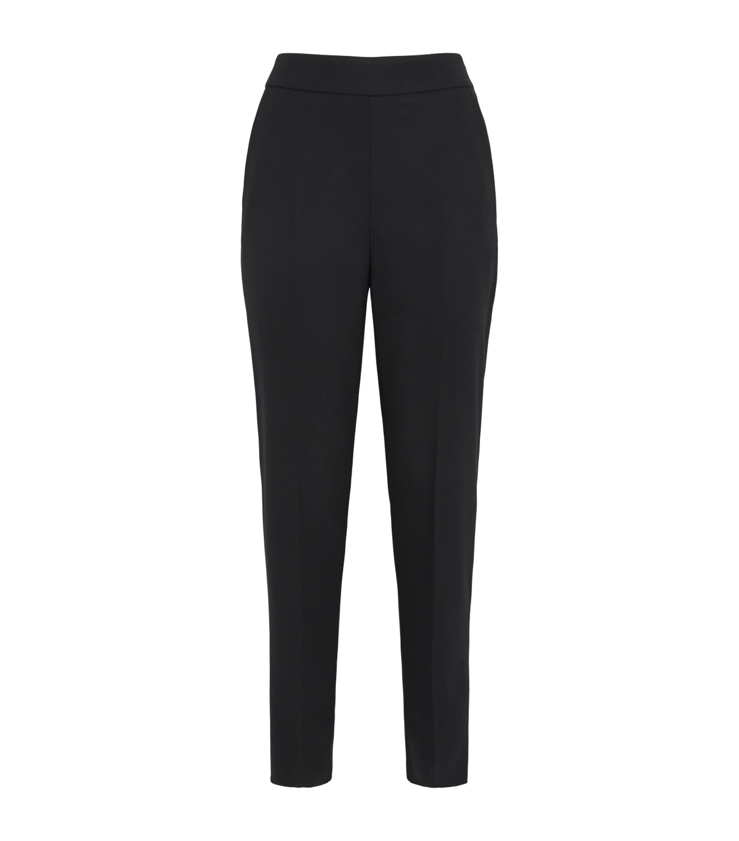 Agnona Womens Wide-Leg Tailored Trousers Black Image 1
