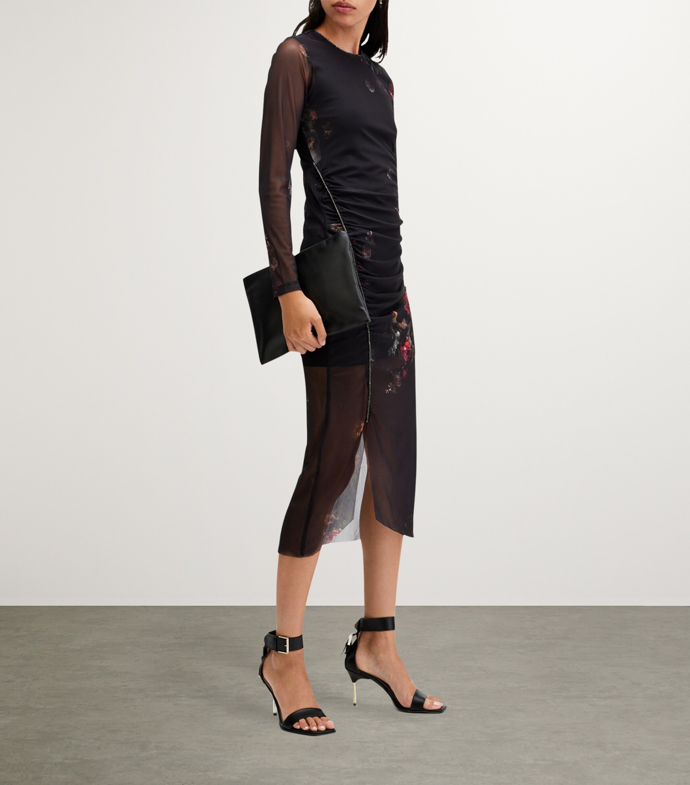 AllSaints Embellished Nora Midi Dress | Harrods US