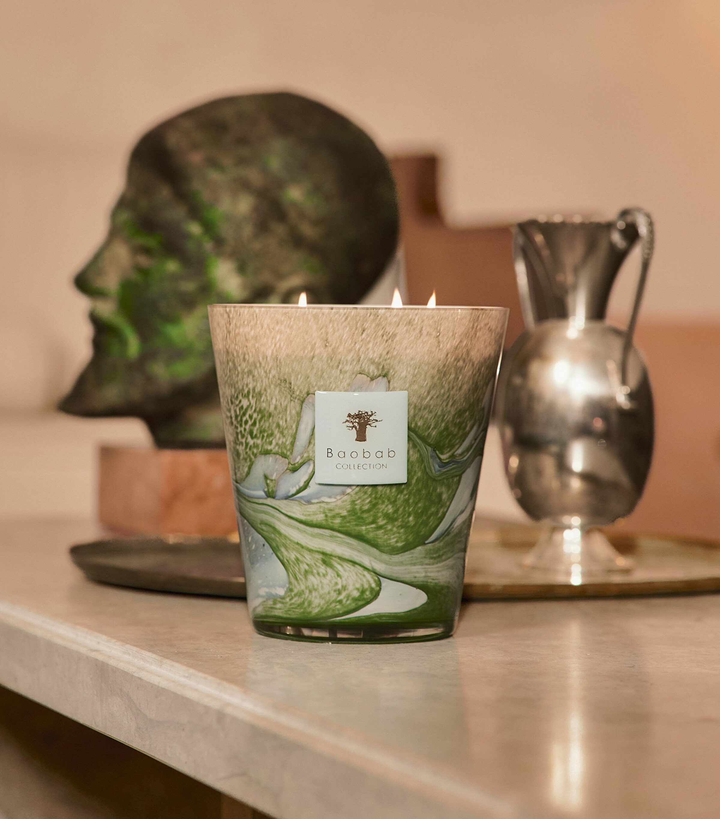 Baobab Collection Marius Scented Candle (16cm) Green Image 3