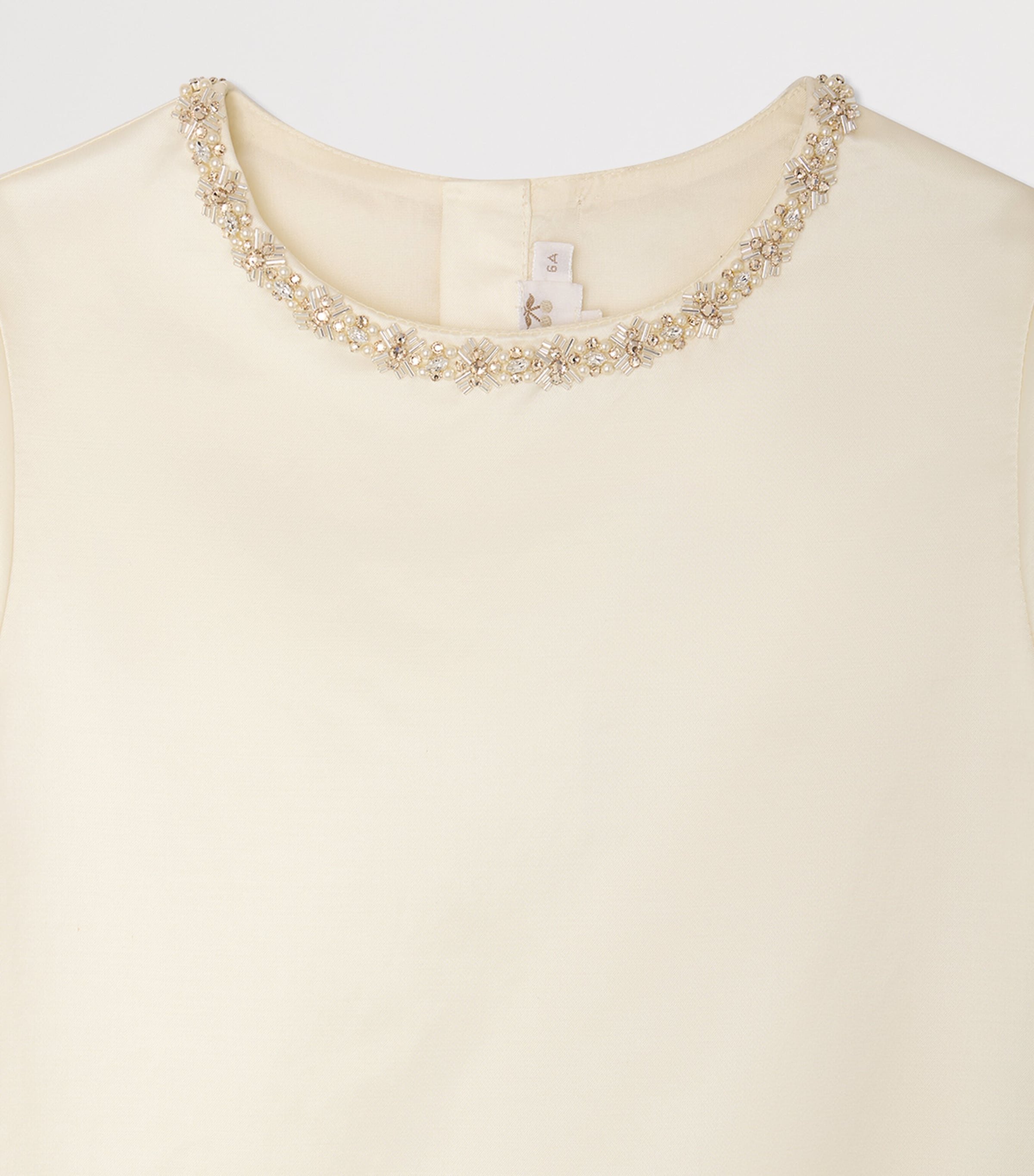 Bonpoint Cotton-Blend Lanelle Dress (10-14 Years) Upb Ivoire Image 3