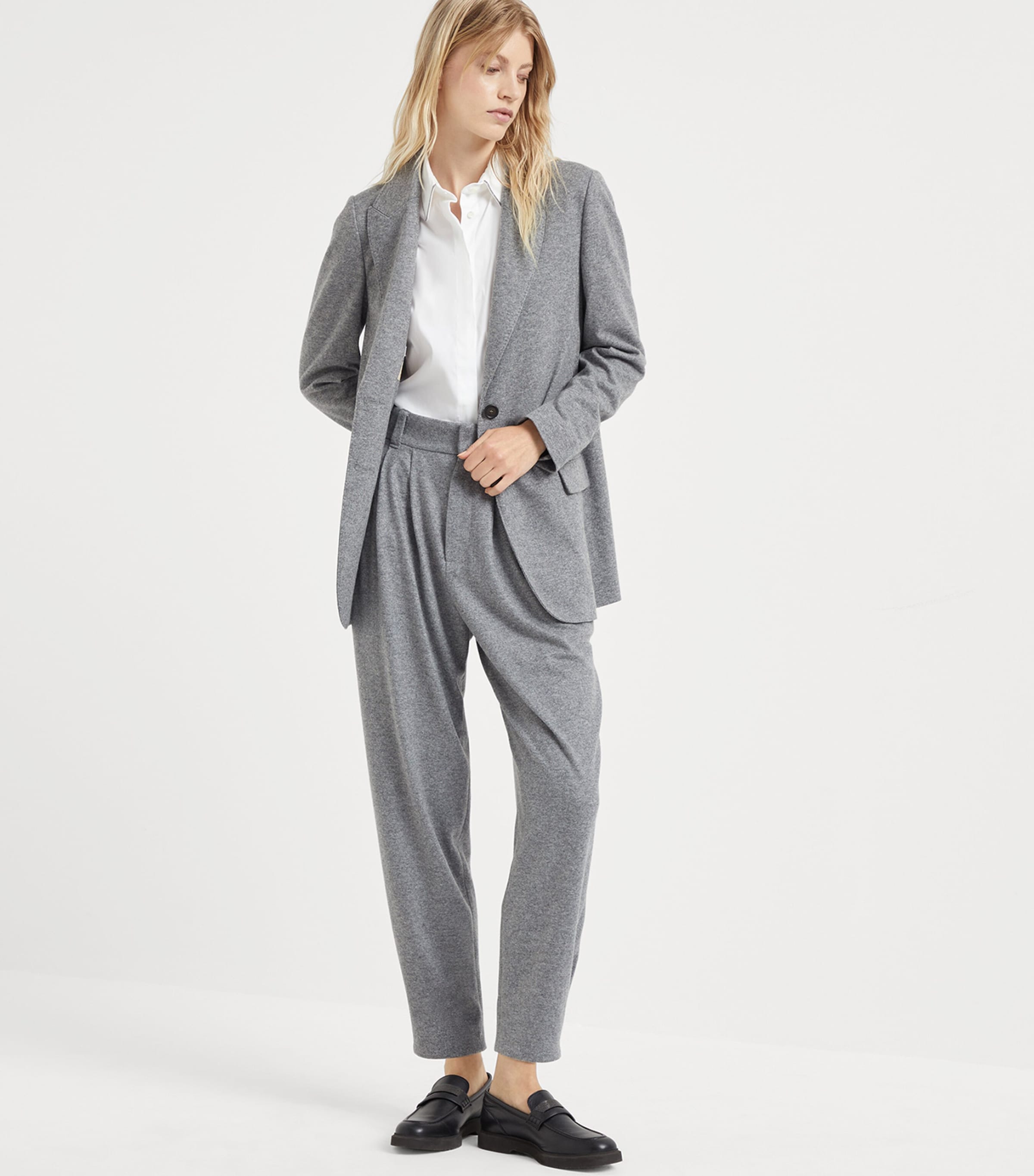 Brunello Cucinelli Cotton-Blend Poplin Sleeveless Shirt