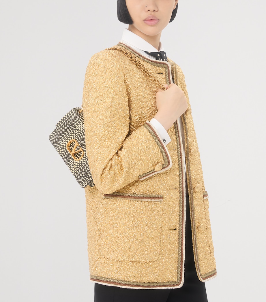 Metallic-Trim Jacket G70 Image 3