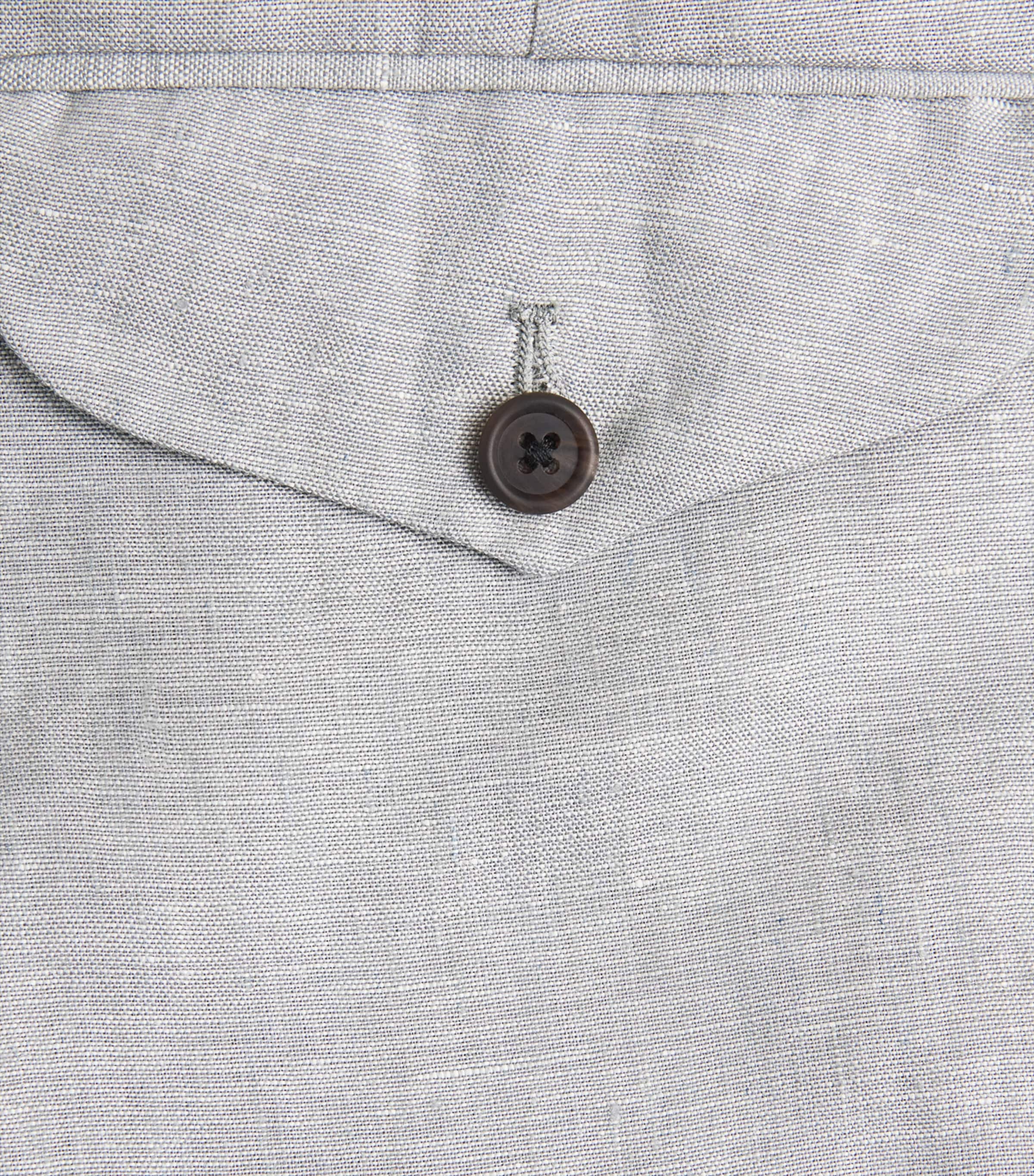 Linen Drawstring Tailored Trousers 5490-GRIGIO Image 5