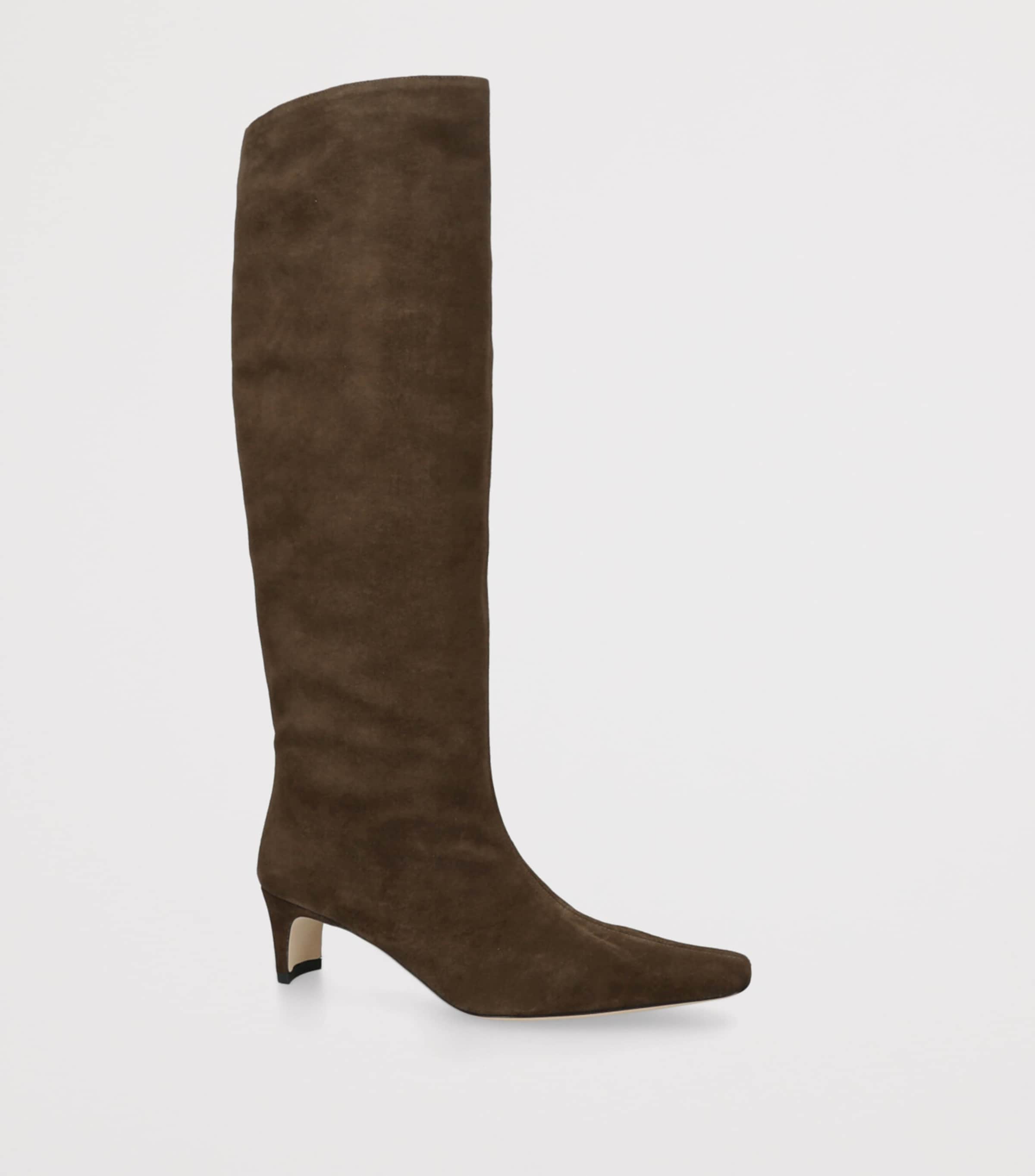 Suede Wally Knee-High Boots 90 BROWN Image 3