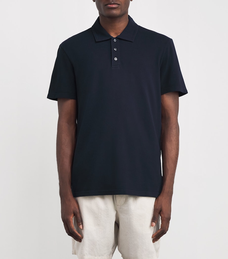 Cotton Pique Polo Shirt DEEP ANCHOR Image 3