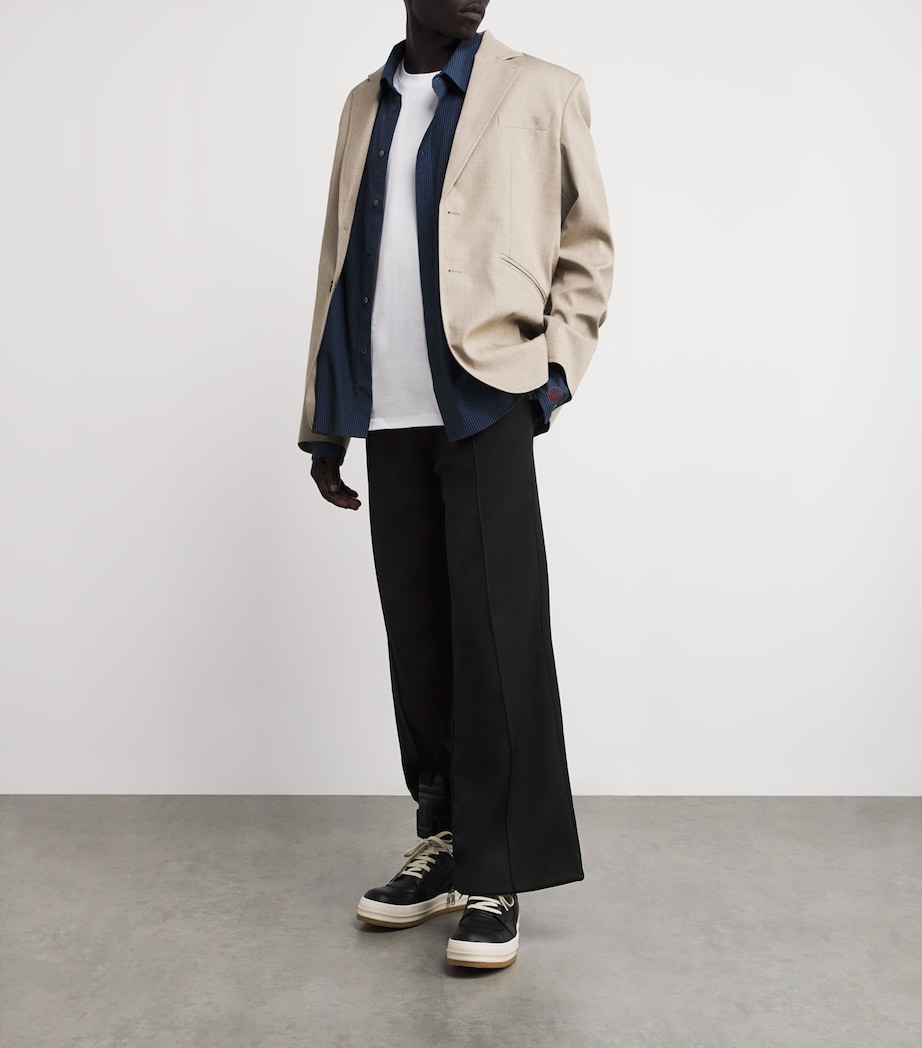 Jersey Pintuck Sweatpants BLACK Image 2