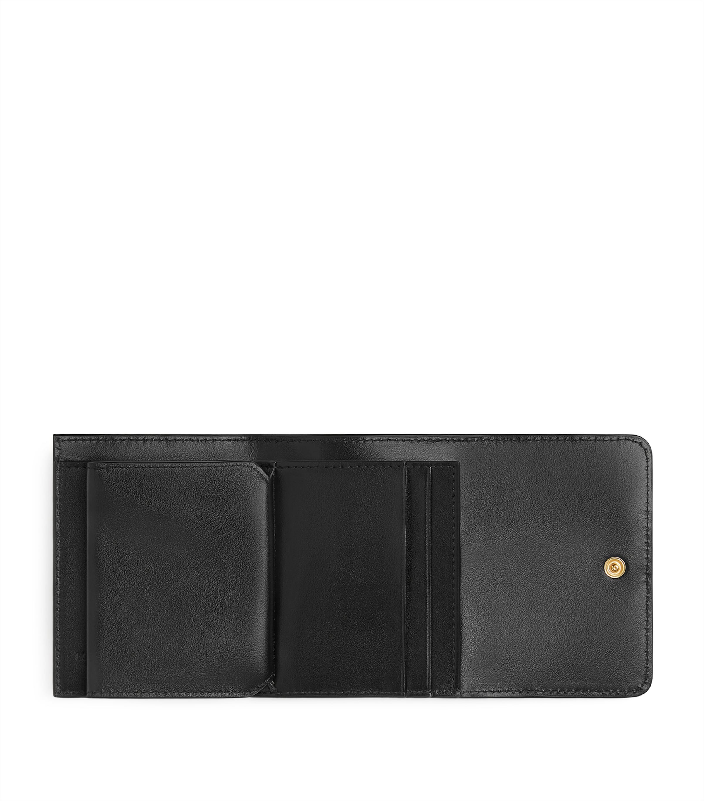 Leather Intrecciato Trifold Wallet 8425 Image 4