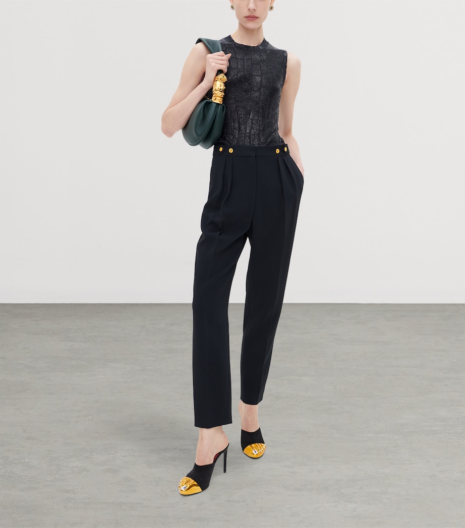 Schiaparelli Womens Trompe-l'Oeil Sweater Vest Black Image 2