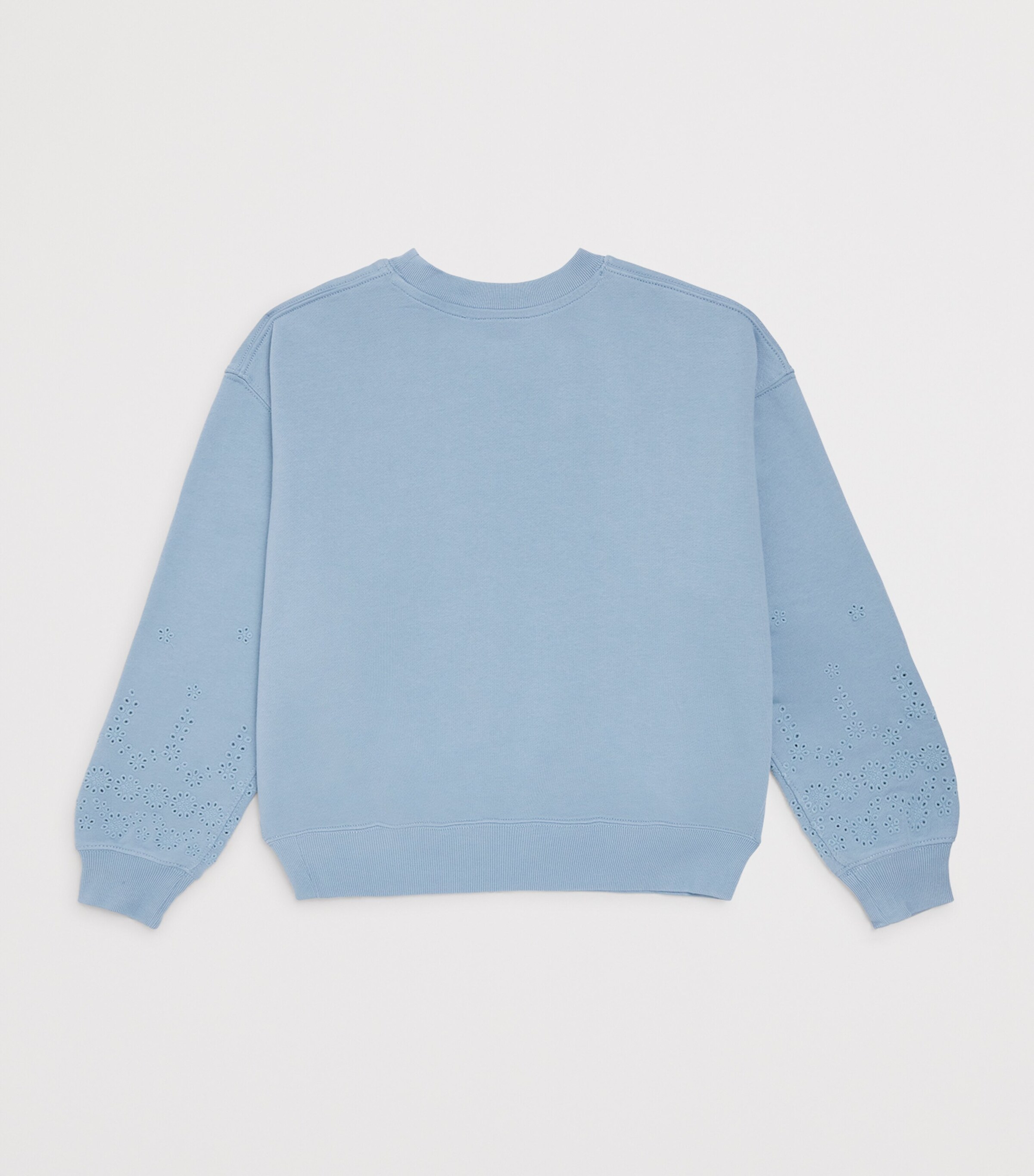Ralph Lauren Kids Cotton Pointelle-Detail Sweatshirt (7-14 Years) Image 2