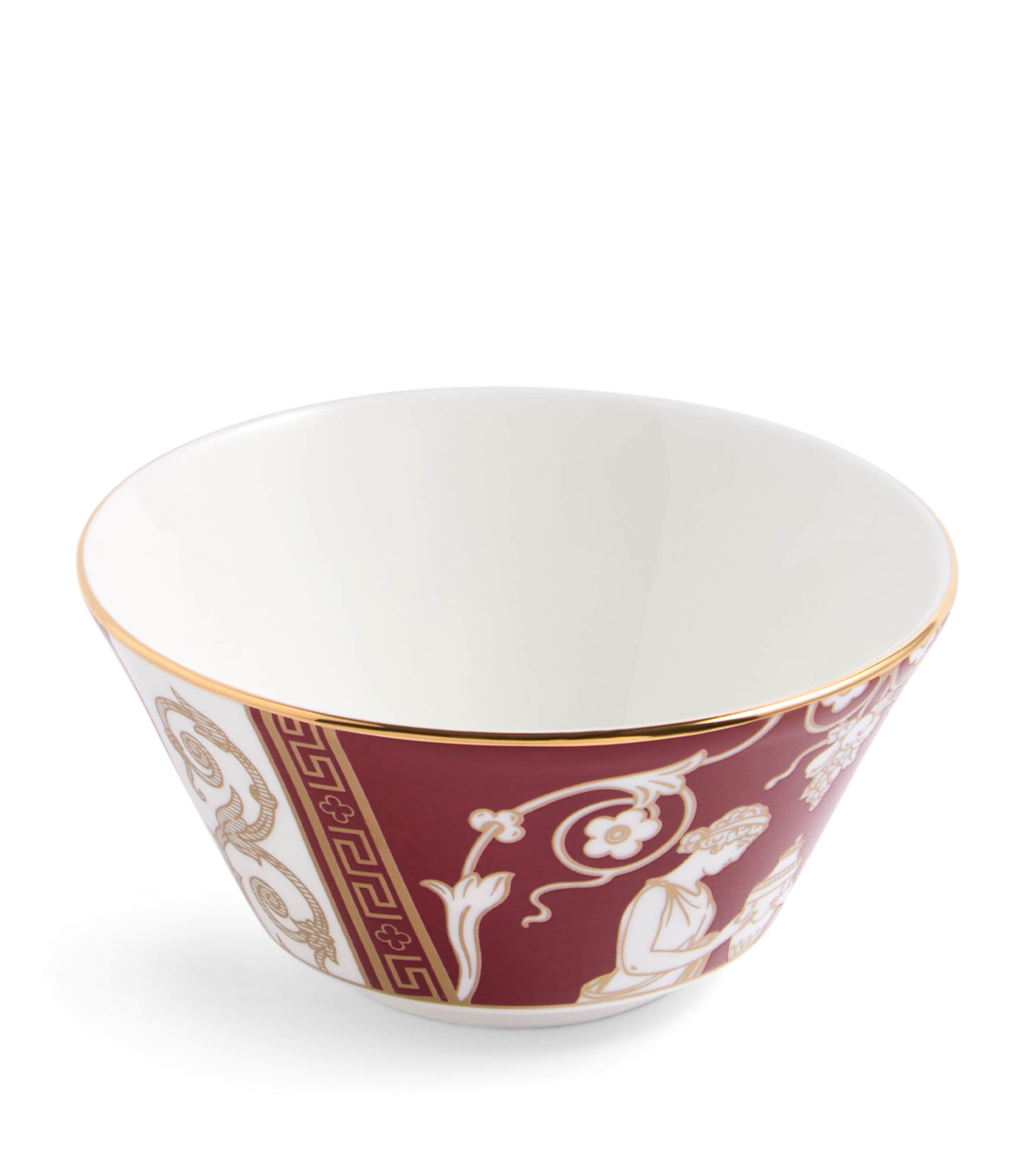 Bone China Renaissance Rice Bowl (11cm) RED Image 1