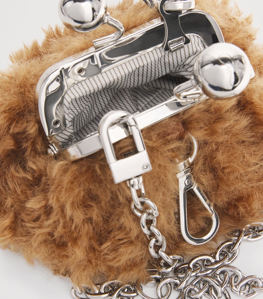 Faux Fur Pasticcino Nano Bag ANTIQUE ROSE Image 4