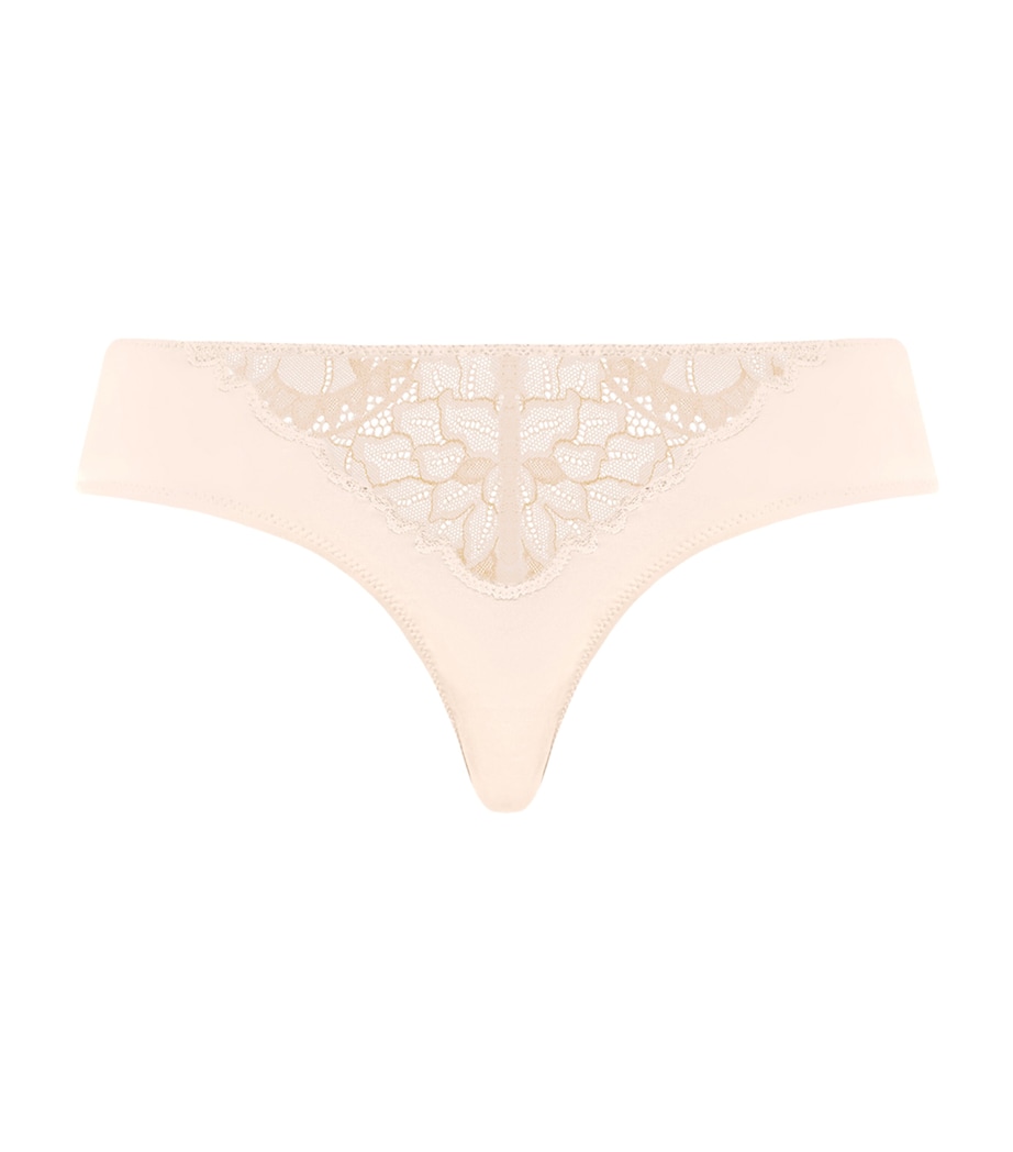 Hanro Womens Azelia Mini Briefs Creamy Glass Image 1