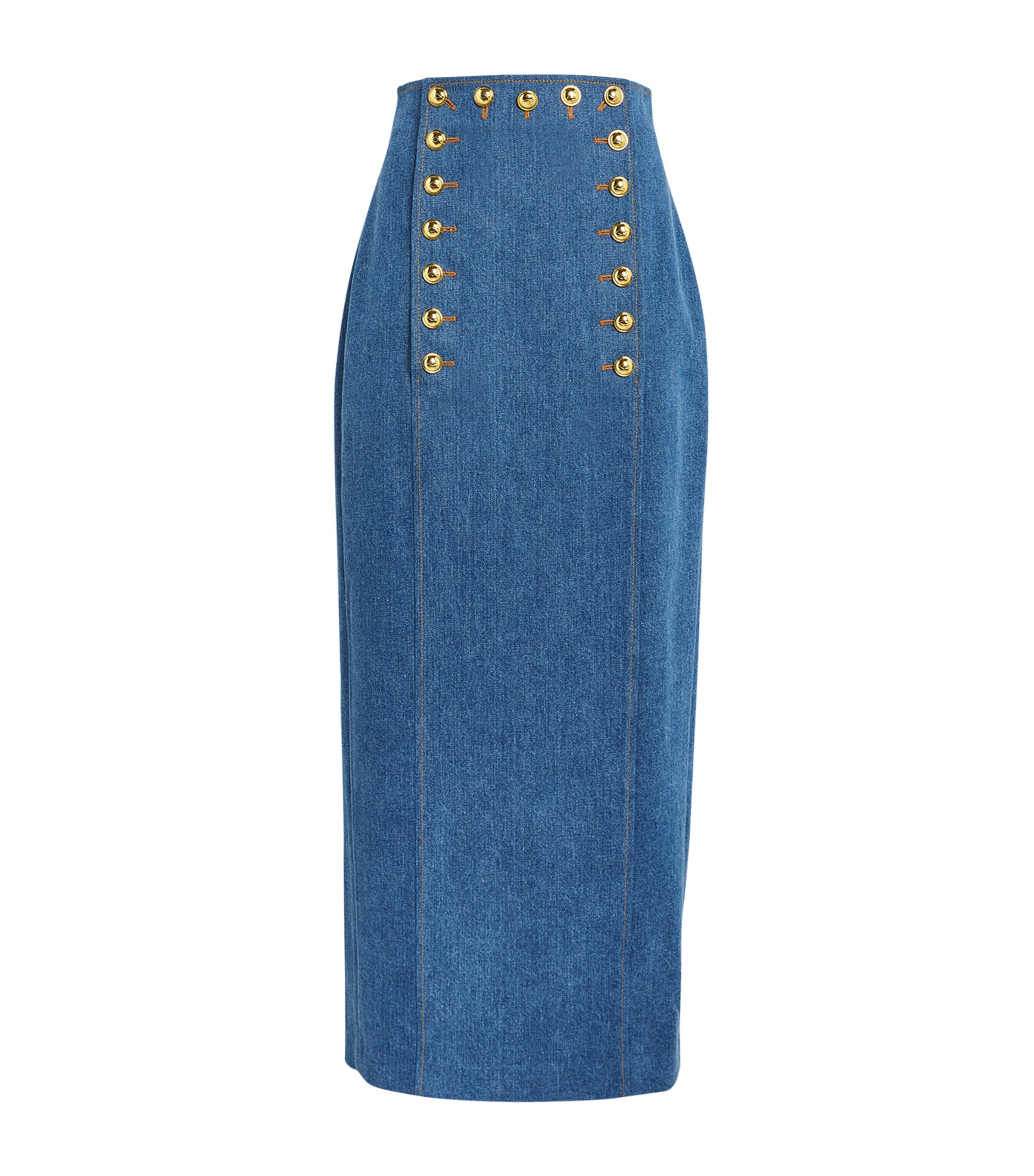 Adam Lippes Denim Reid Maxi Skirt