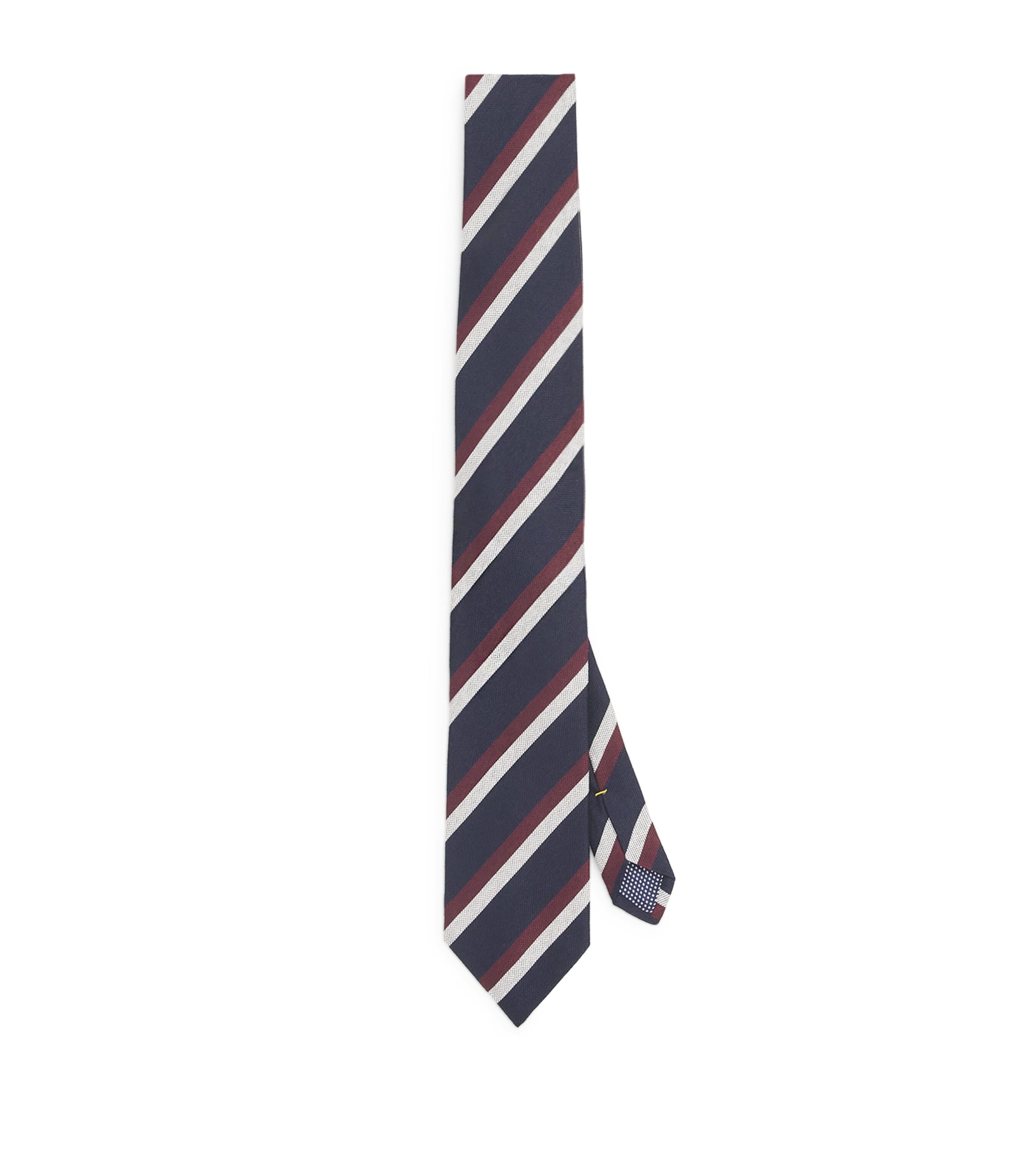 Eton Silk Stripe Tie In Red