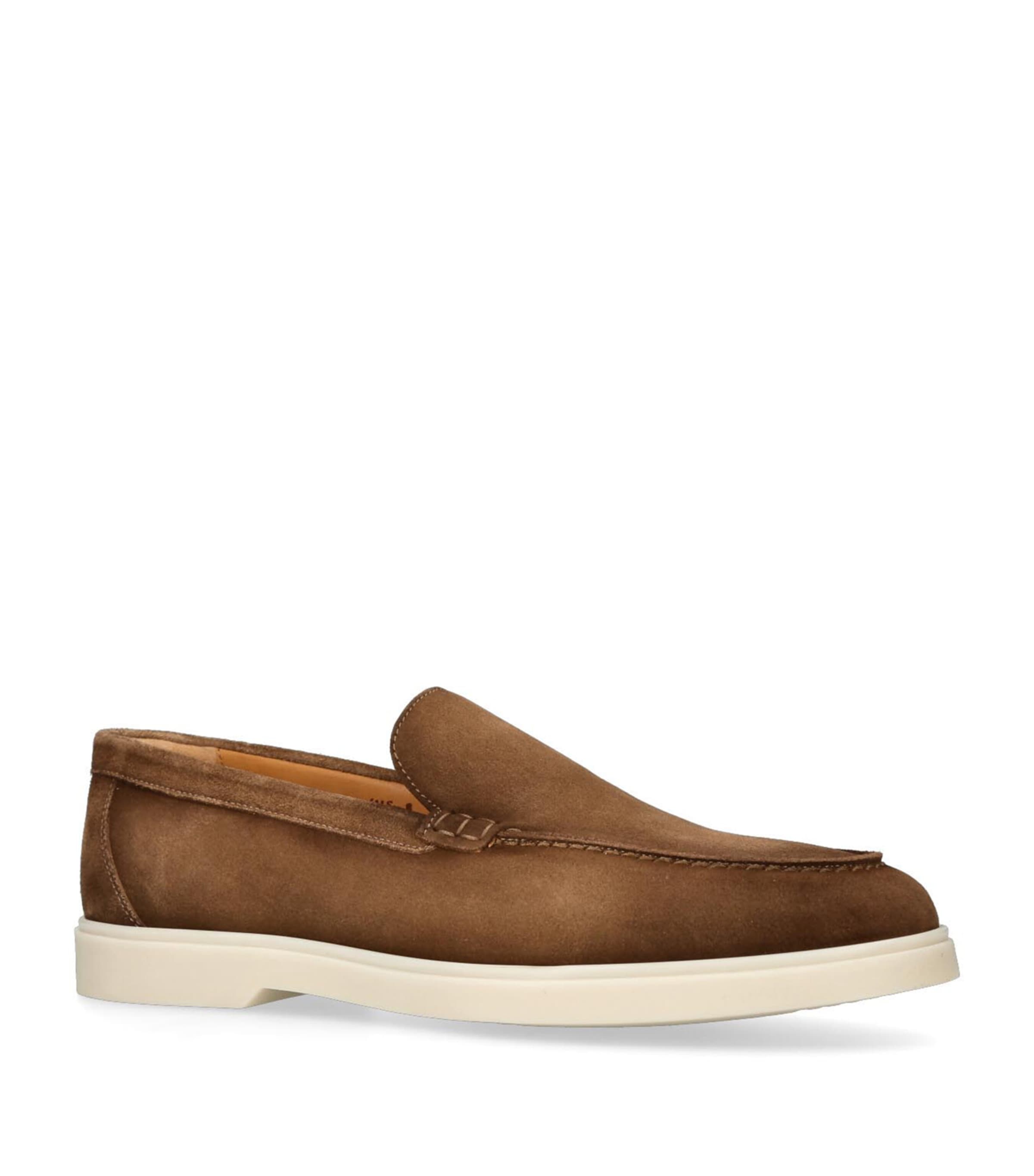 Magnanni Suede Paraiso Loafers Taupe Image 1