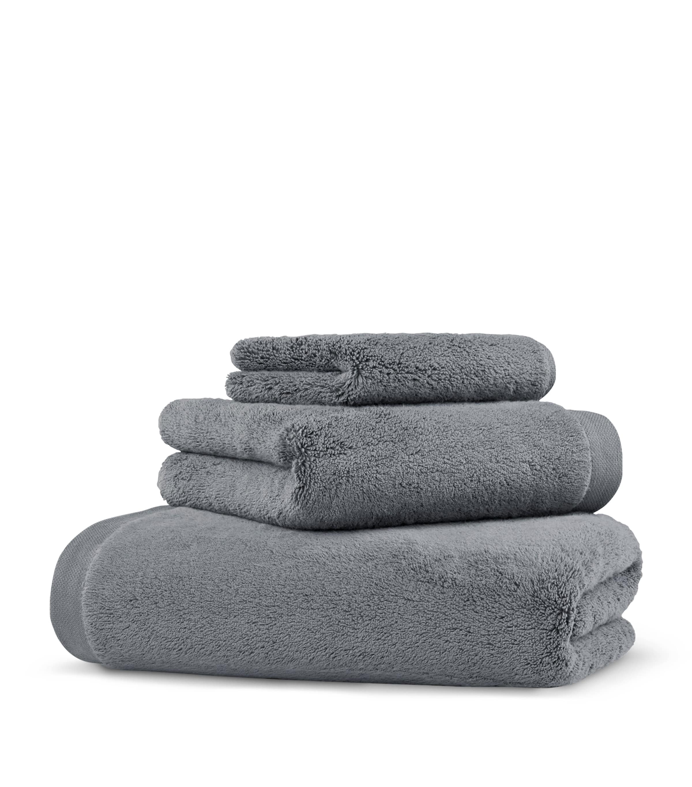 Hamam Organic Cotton Olympia Bath Sheet (100cm x 180cm) Dark Frost Image 1