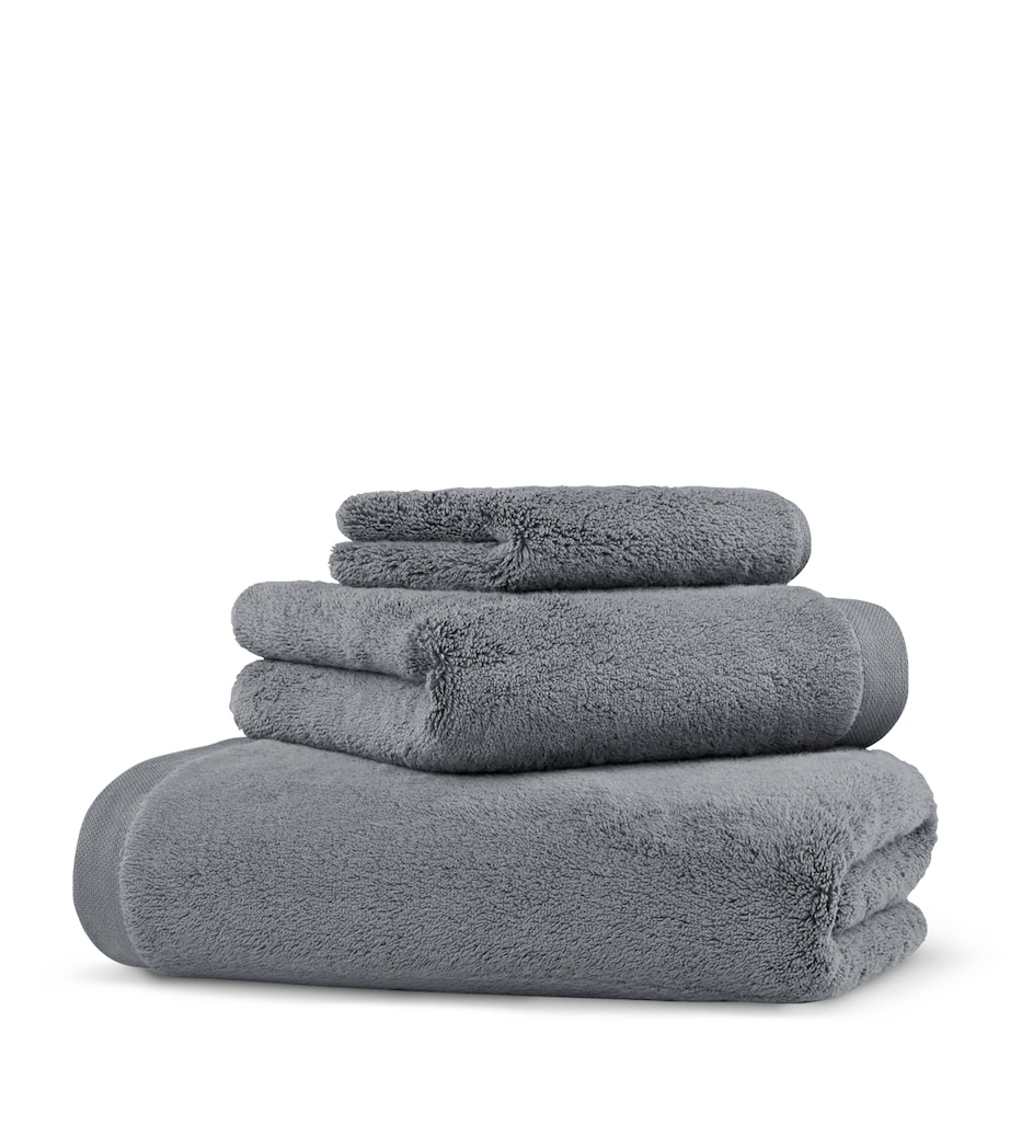 Organic Cotton Olympia Bath Sheet (100cm x 180cm) DARK FROST Image 1